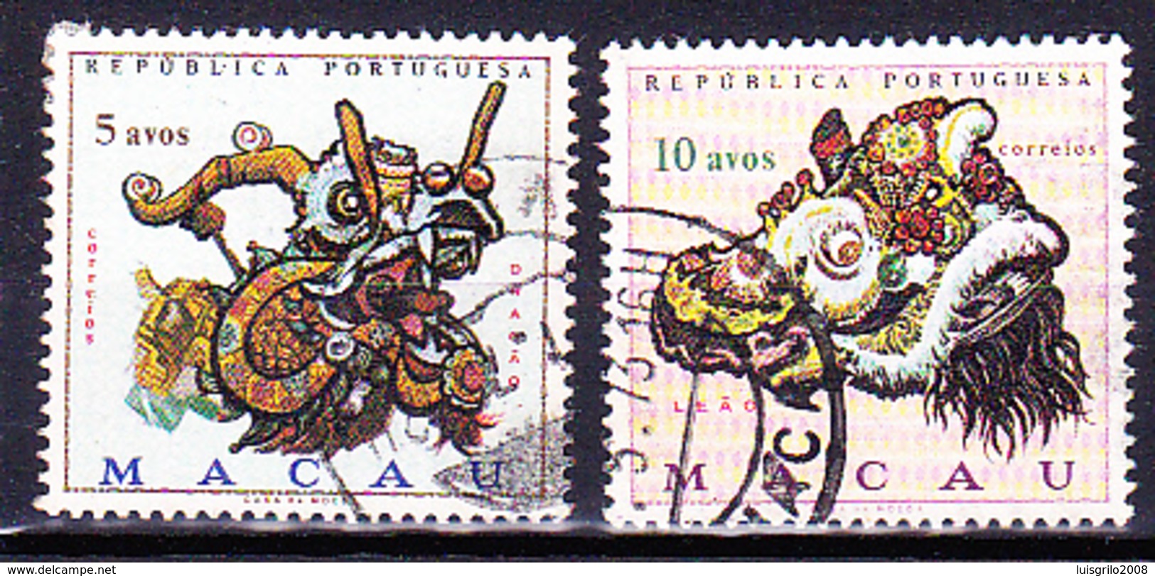Macau, 1971 - Dragão E Leão / Complete Set - Used Stamps