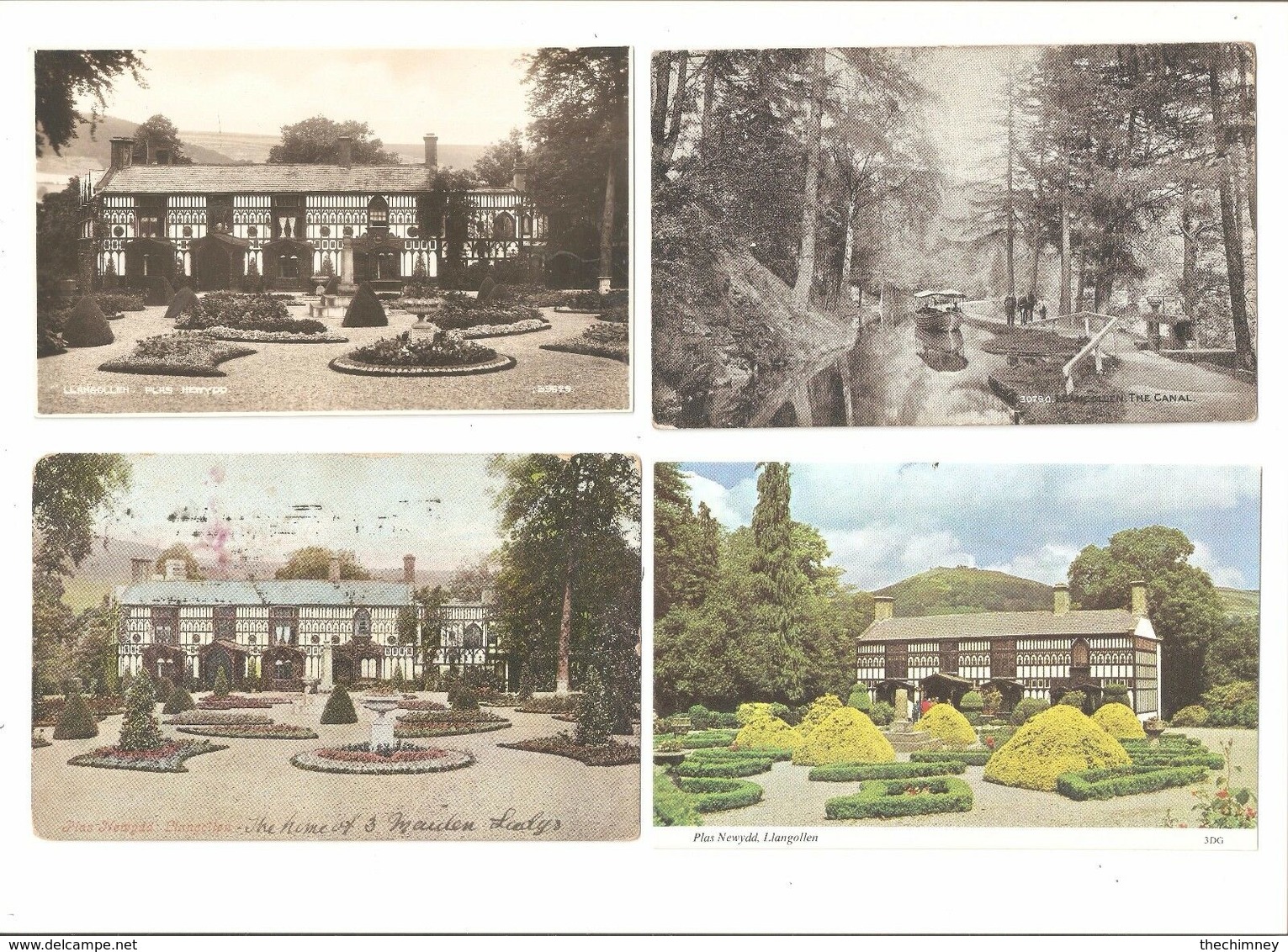 FOUR LLANGOLLEN DENBIGHSHIRE WALES POSTCARDS - Denbighshire