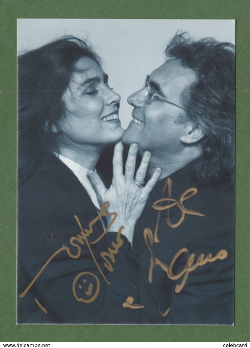 AL BANO & ROMINA POWER AUTOGRAPH / AUTOGRAMM   In Person Signed Photo 10/15 Cm 4 X 6 Inch - Autres & Non Classés