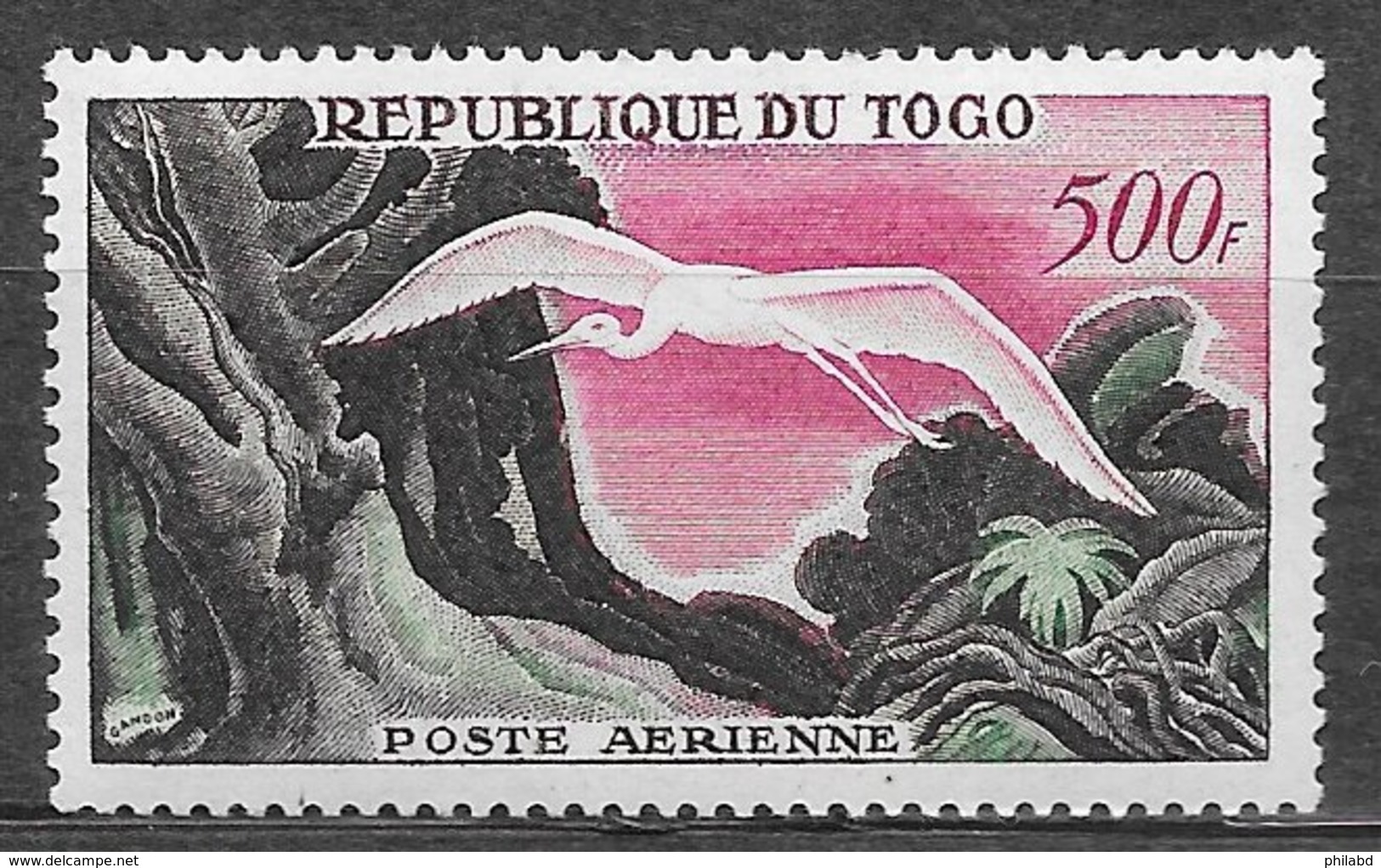 Togo PA N°33 Oiseau Cigogne 1959 ** - Togo (1960-...)