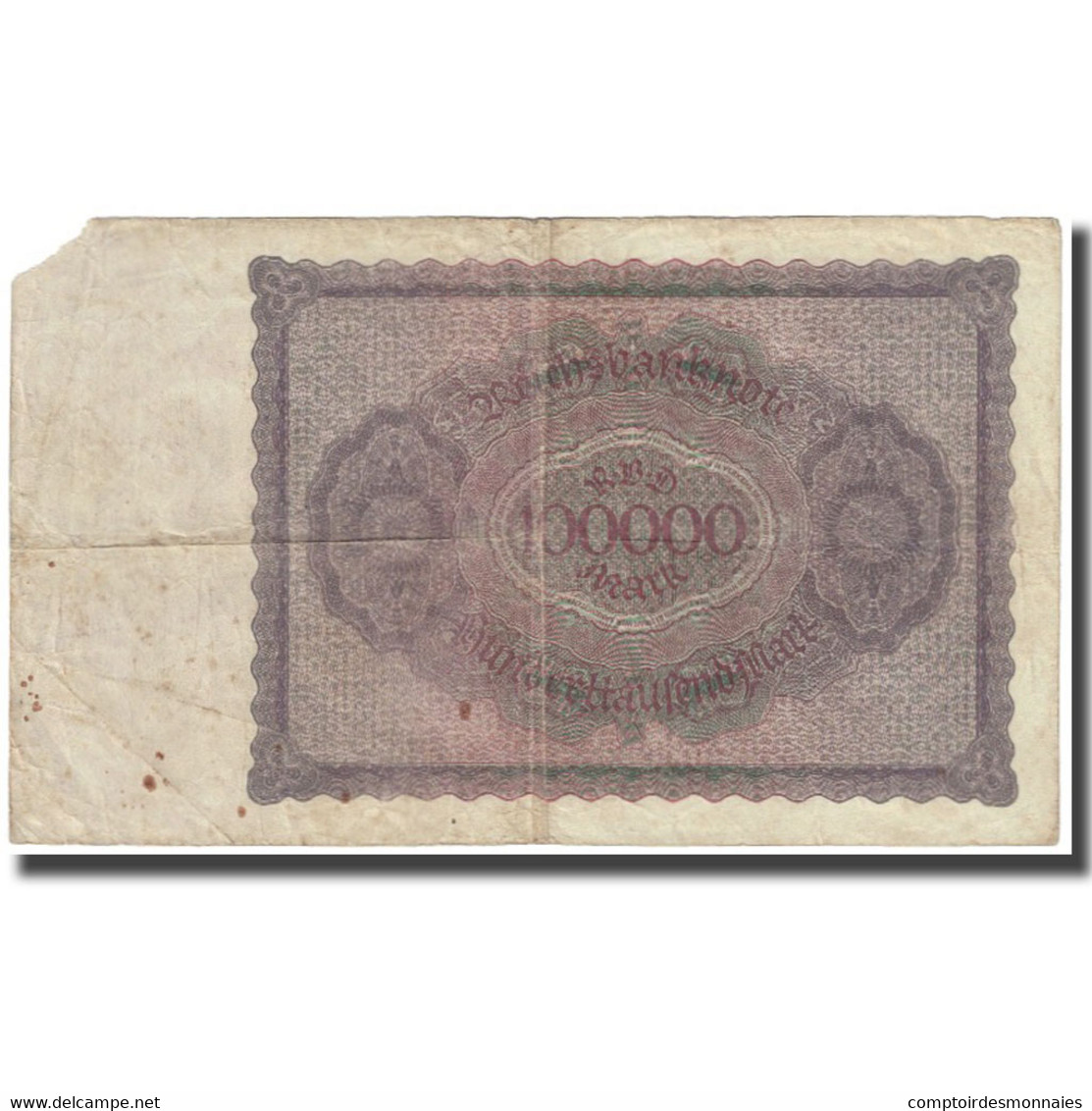 Billet, Allemagne, 100,000 Mark, 1923, 1923-02-01, KM:83a, TTB - 100000 Mark