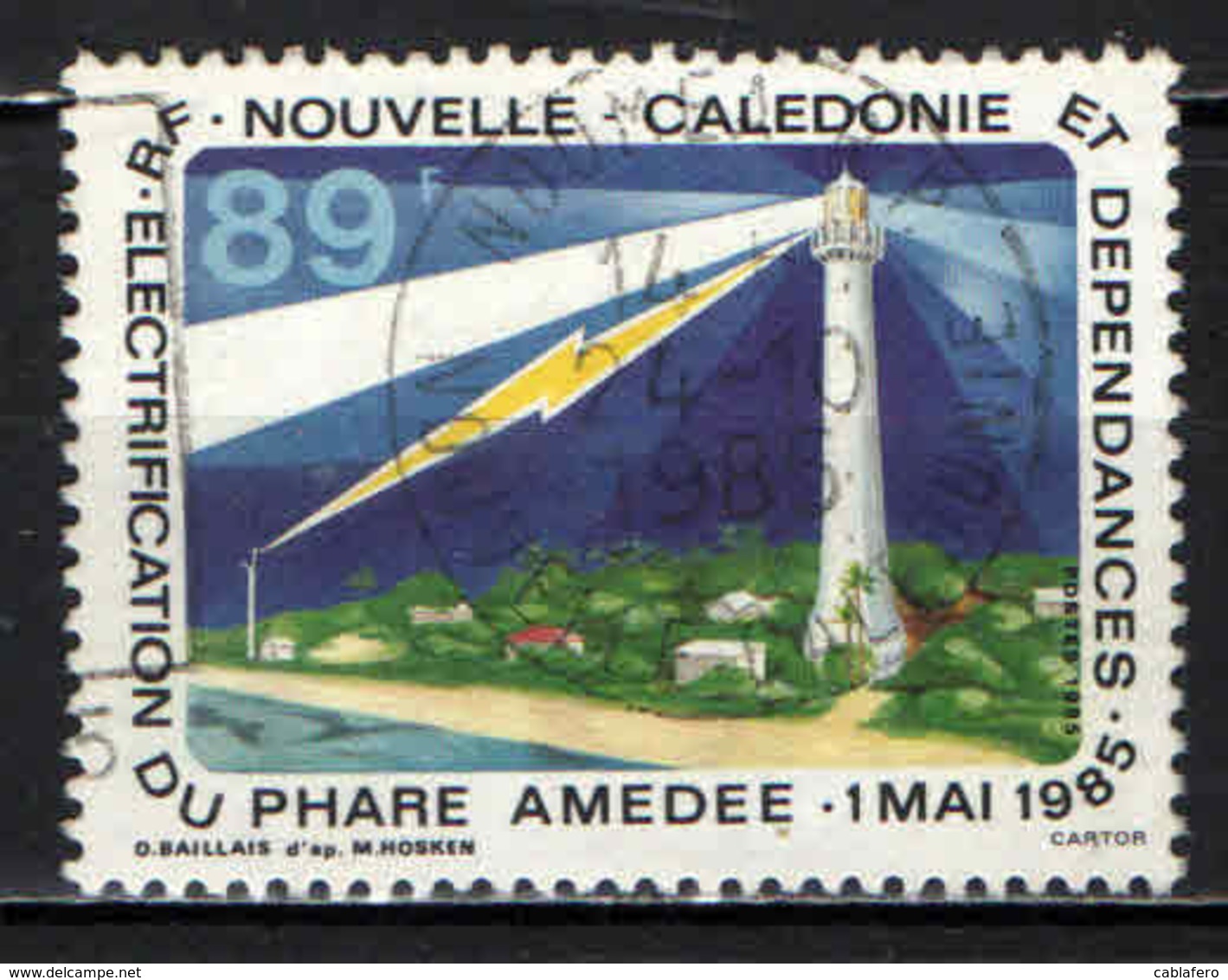 NUOVA CALEDONIA - 1986 - Amedee Lighthouse Electrification - USATO - Used Stamps