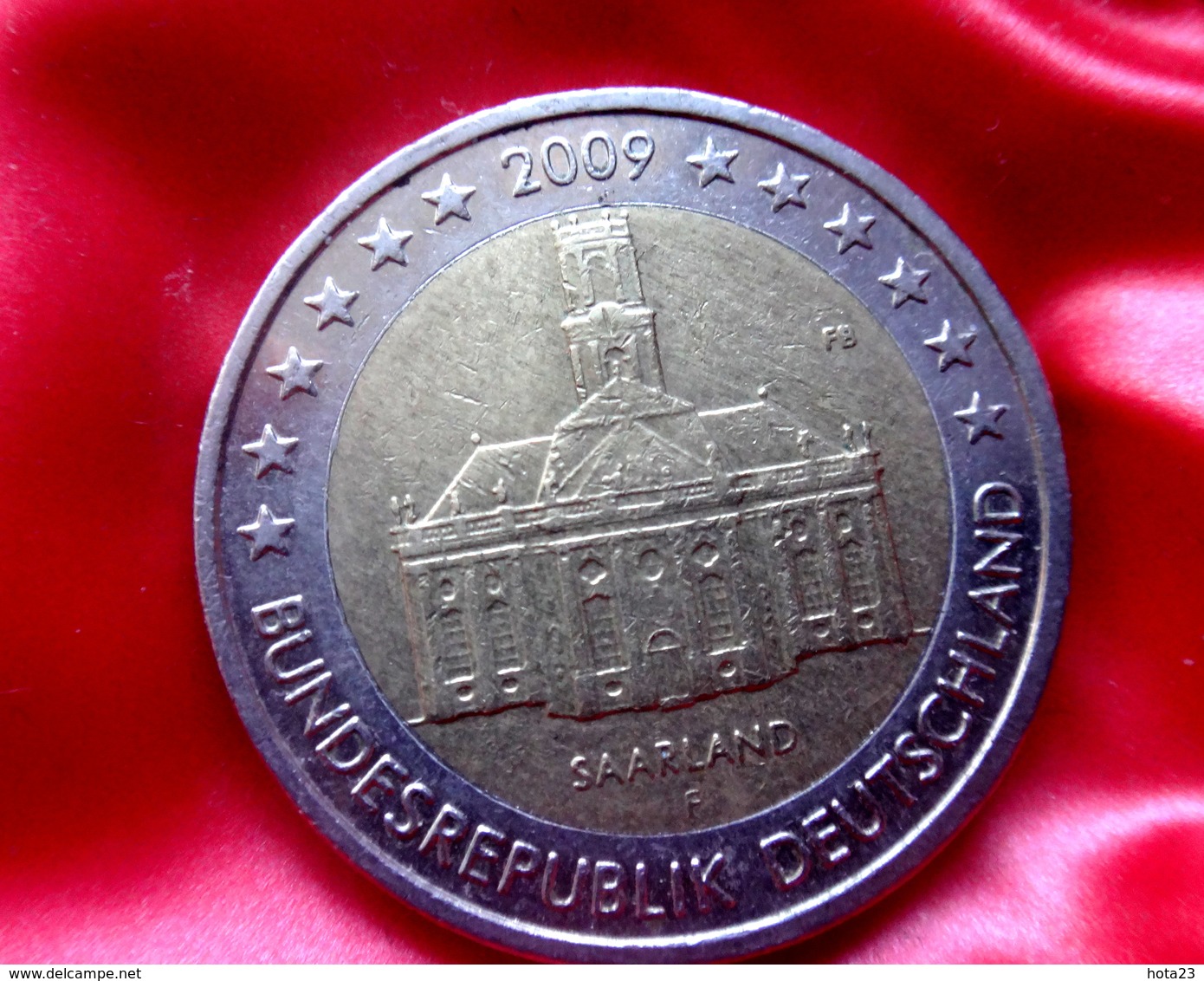 Germany 2 Euro -  F -  Coin 2009  Saarland " Ludwigskirche " Coin CIRCULATED - Germany