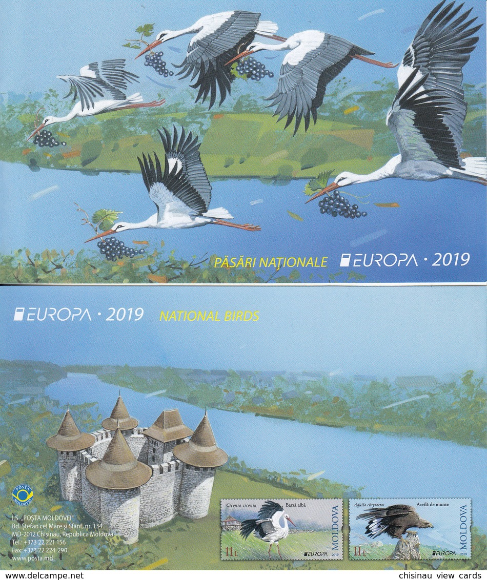 MOLDOVA 2019 EUROPA CEPT.NATIONAL BIRDS BOOKLET  MNH - 2019