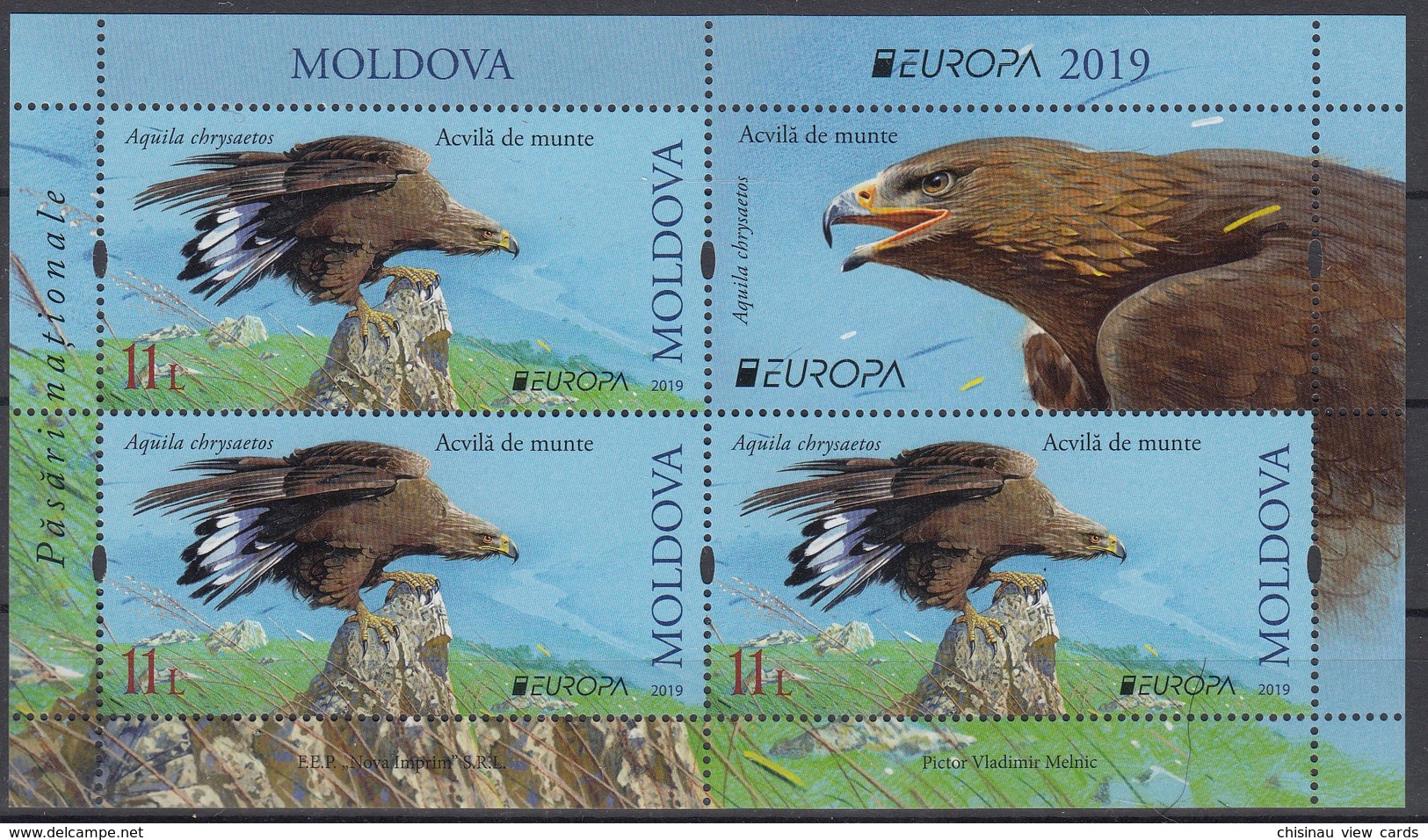 MOLDOVA 2019 EUROPA CEPT.NATIONAL BIRDS BOOKLET  MNH - 2019