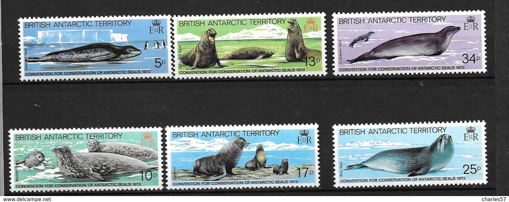 British Antarctic Territoty Série 118/123** Superbe - Neufs