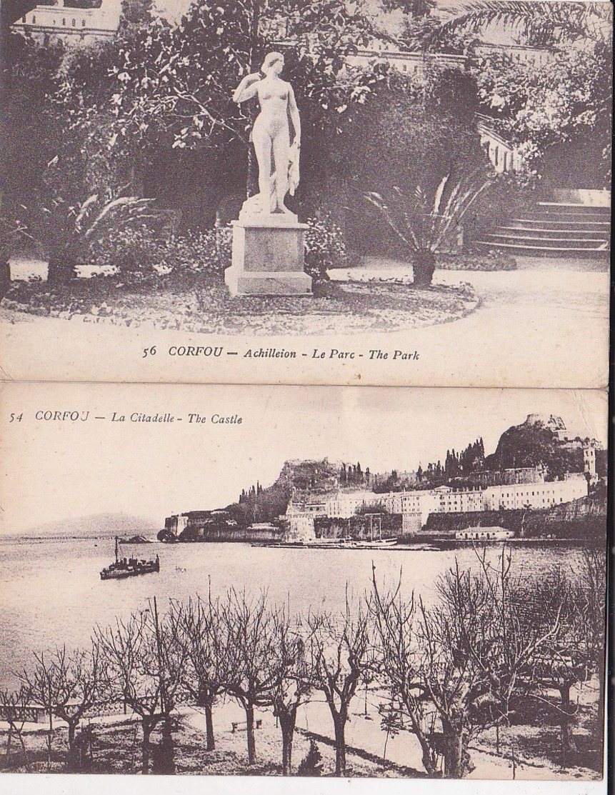 2 C.p.: CORFOU La Citadelle, Achilleion - Griechenland