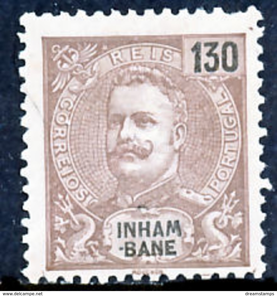 !										■■■■■ds■■ Inhambane 1903 AF#26* King Carlos Mouchon 130 Réis (x0974) - Inhambane