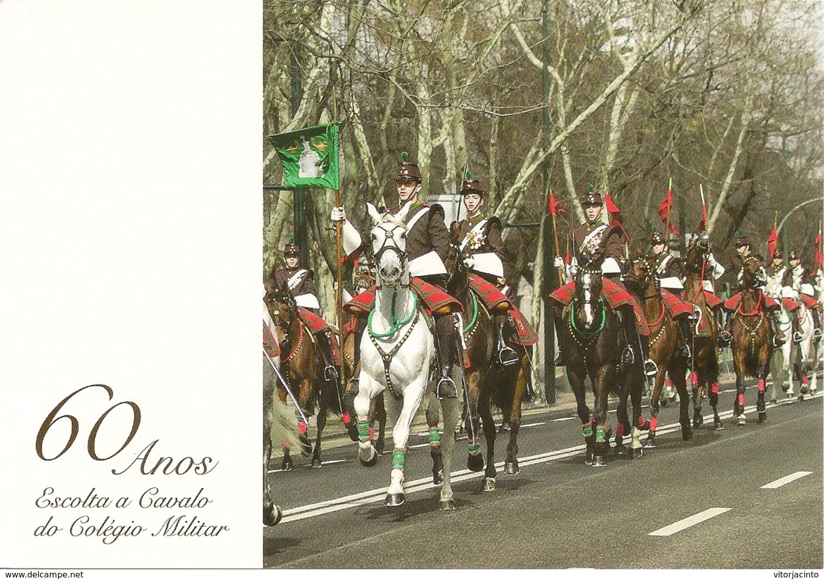 PORTUGAL - Entier Postaux - 60 Years Of Escort To Horse Of The Military College - Militaria