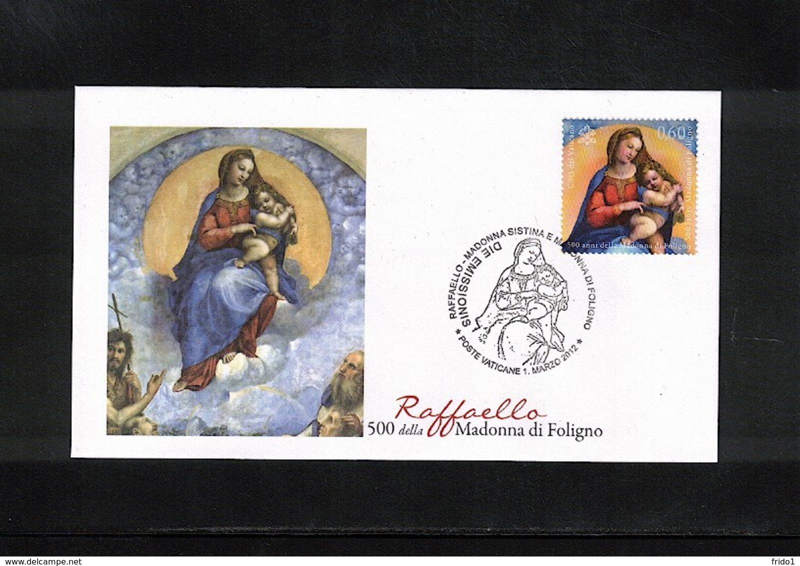 Vatican 2012 Joint Issue With Germany Raffaello FDC - Gemeinschaftsausgaben