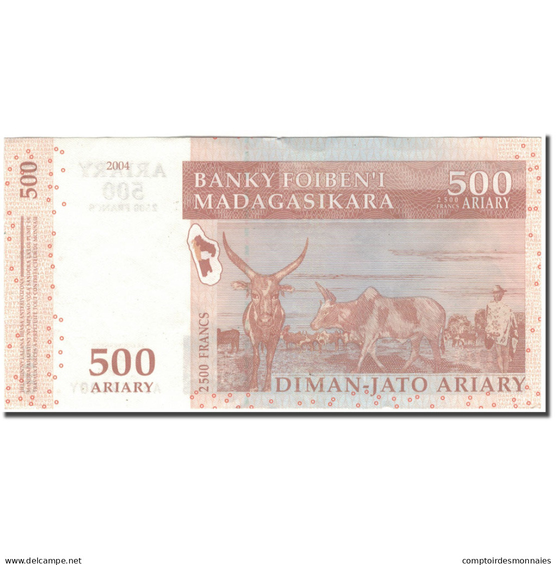 Billet, Madagascar, 500 Ariary, 2004, KM:88b, TTB+ - Madagascar