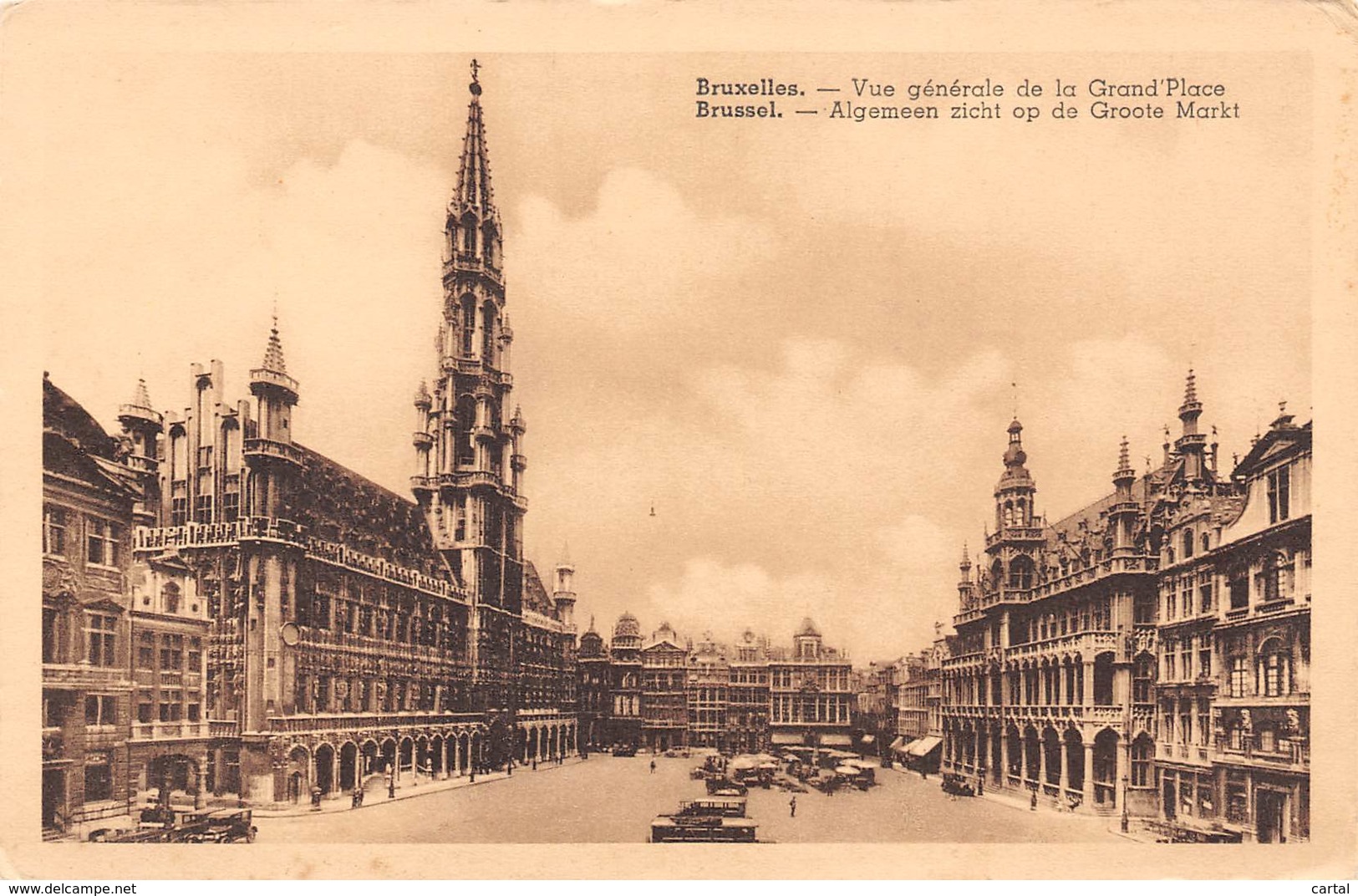 BRUXELLES - Vue Générale De La Grand'Place - Marktpleinen, Pleinen