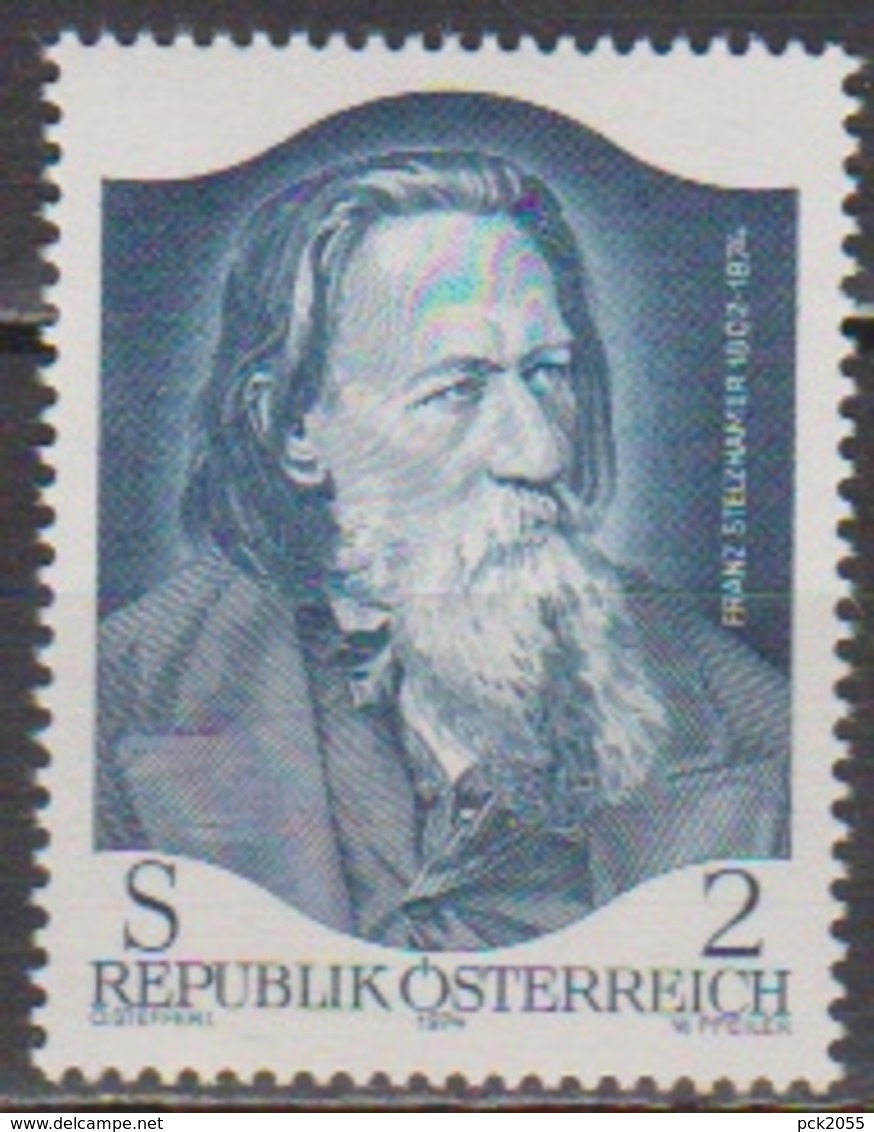 Österreich 1974 Nr.1460 ** Postfr. 100.Todestag Franz Stelzhamer( 9174) Günstige Versandkosten - Ungebraucht