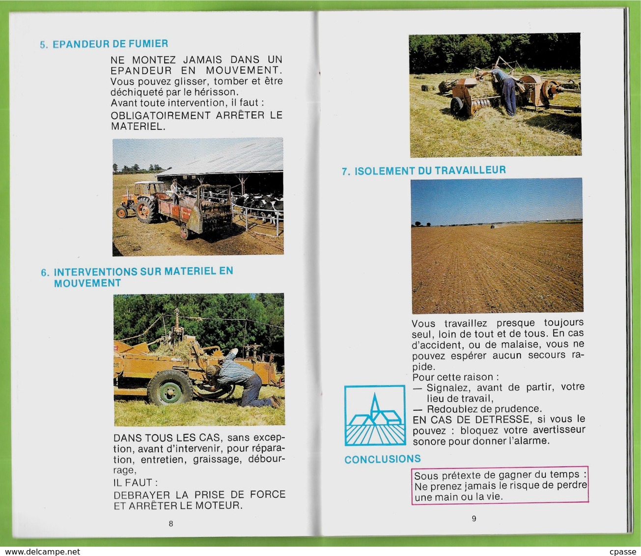 Brochure "LE TRACTEUR Et Votre Sécurité" Publiée Par Les Assurances Mutuelles Agricoles ** Agriculture - Non Classés