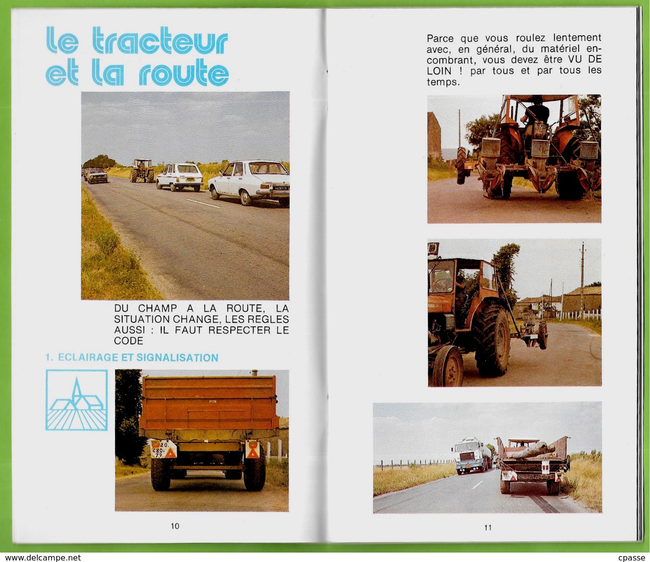 Brochure "LE TRACTEUR et votre sécurité" publiée par les Assurances Mutuelles Agricoles ** Agriculture