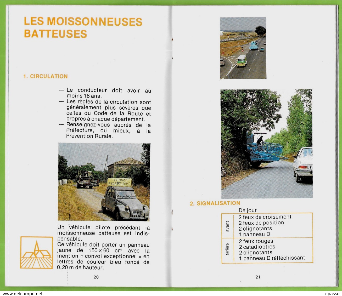 Brochure "LE TRACTEUR et votre sécurité" publiée par les Assurances Mutuelles Agricoles ** Agriculture