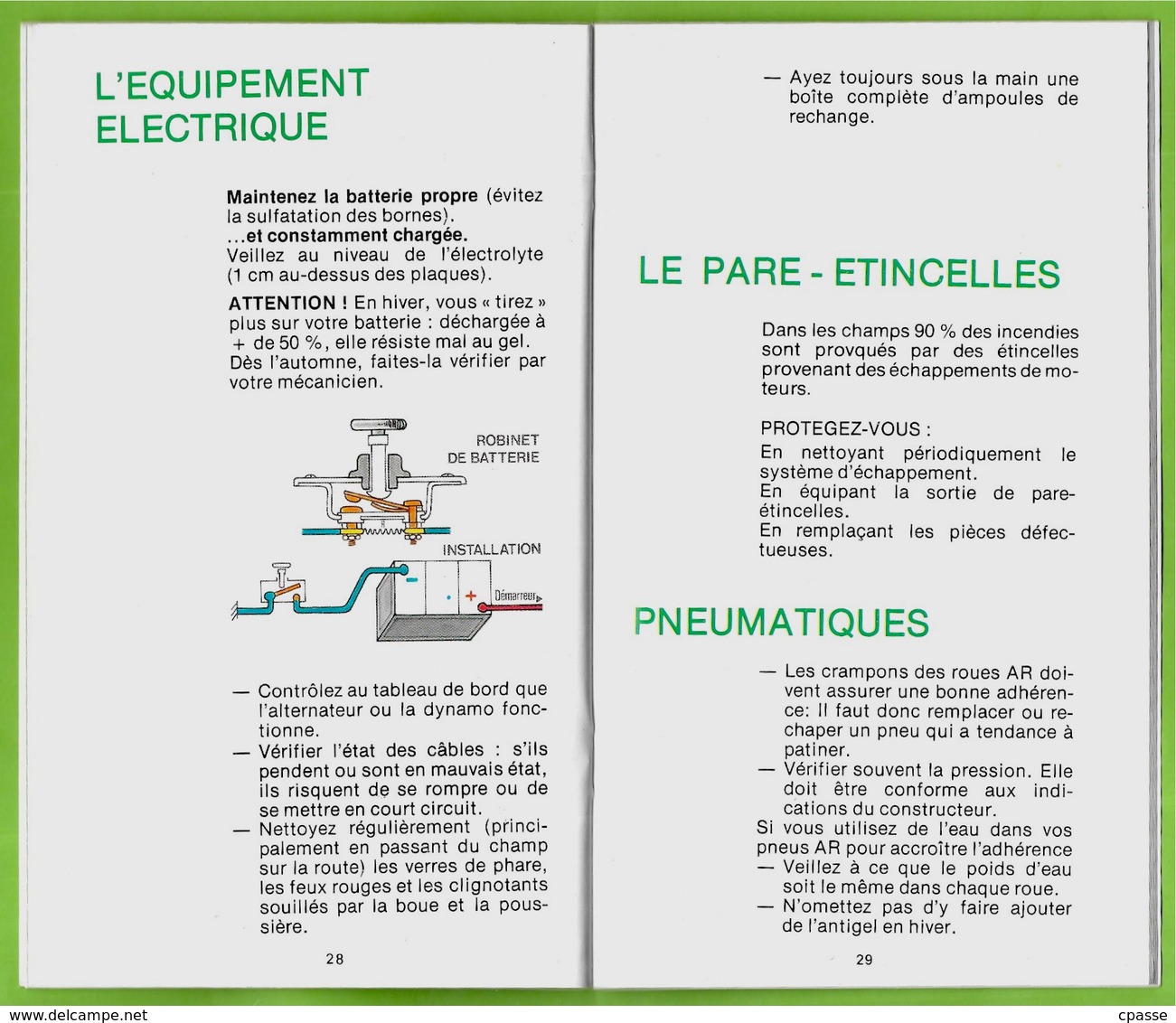 Brochure "LE TRACTEUR et votre sécurité" publiée par les Assurances Mutuelles Agricoles ** Agriculture