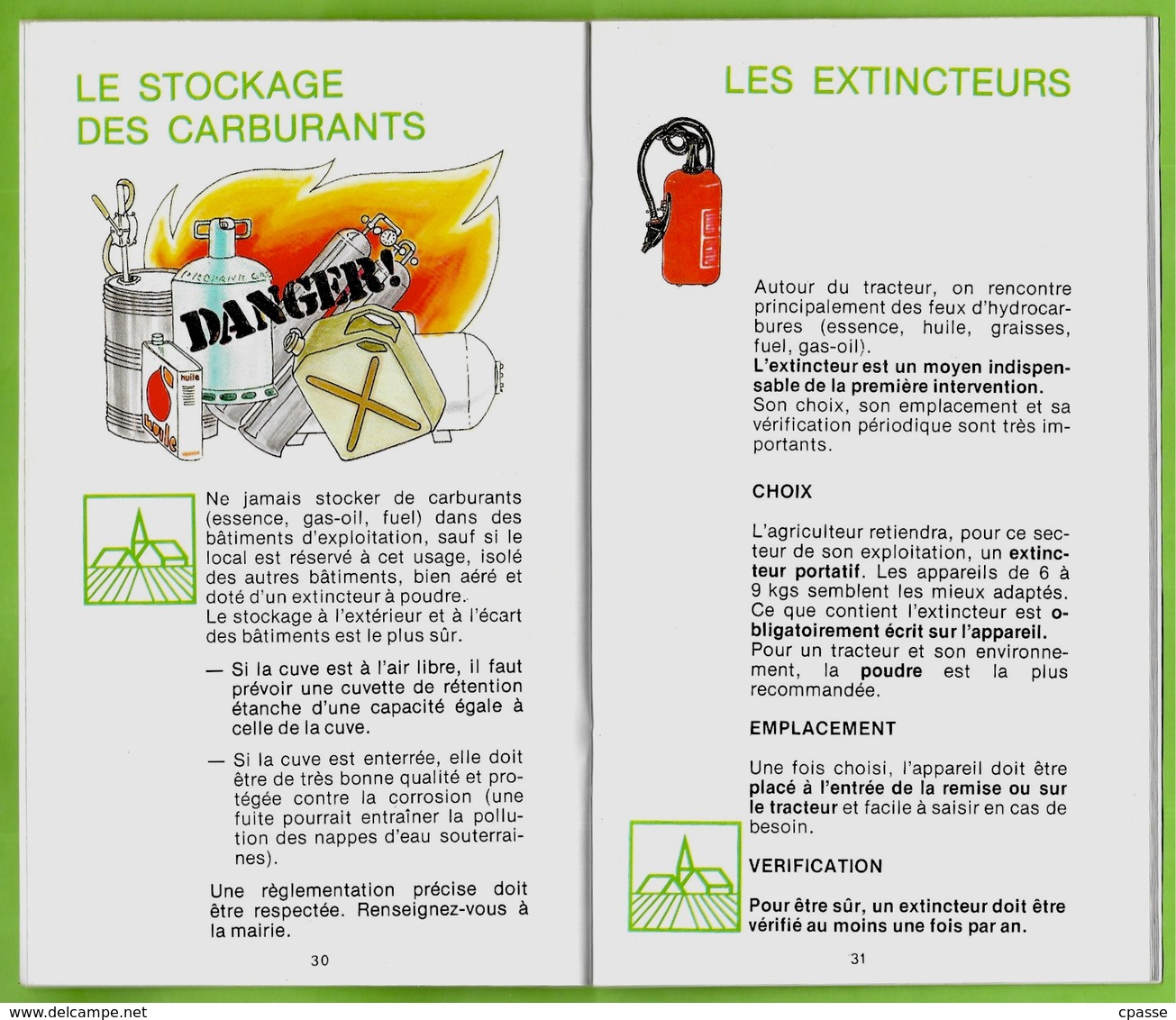 Brochure "LE TRACTEUR et votre sécurité" publiée par les Assurances Mutuelles Agricoles ** Agriculture