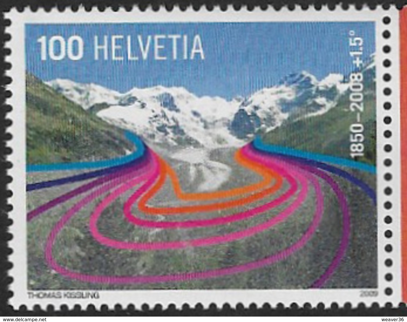 Switzerland SG1764 2009 Glaciers 100c Unmounted Mint [4/3750/7D] - Unused Stamps