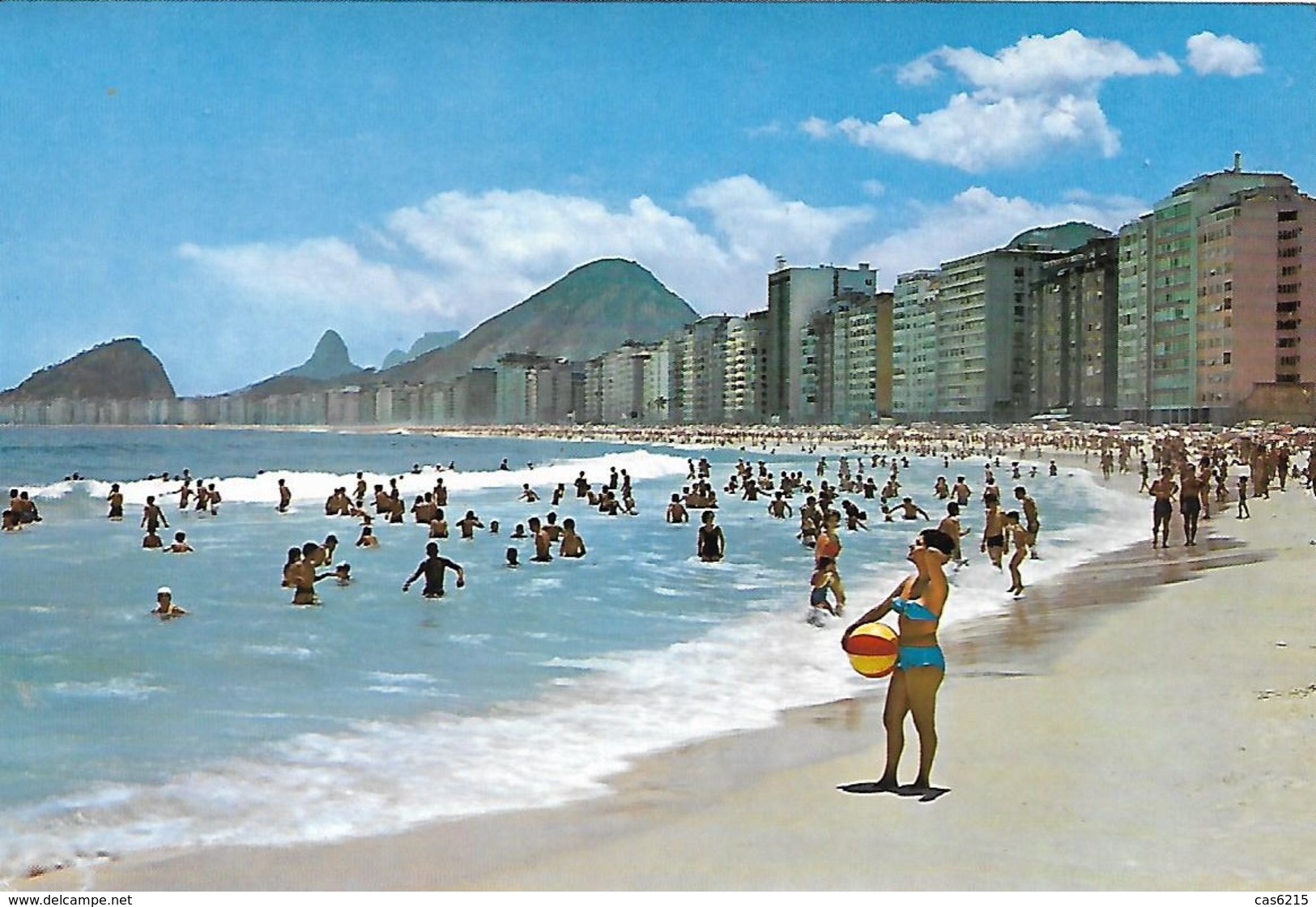 Brazil Brasil Rio De Janeiro Praia Copacabana Voyagé 1969 - Rio De Janeiro