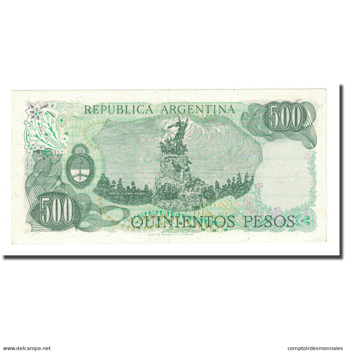 Billet, Argentine, 500 Pesos, Undated (1977-82), KM:303b, NEUF - Argentine