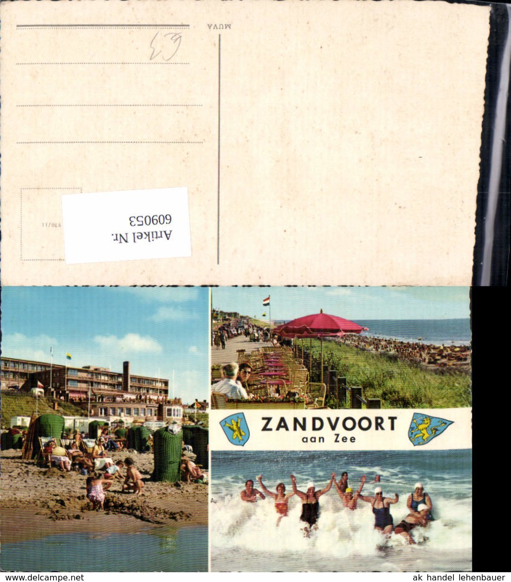 609053,Mehrbild Ak Zandvoort Aan Zee Strand Strandleben Netherlands - Ohne Zuordnung