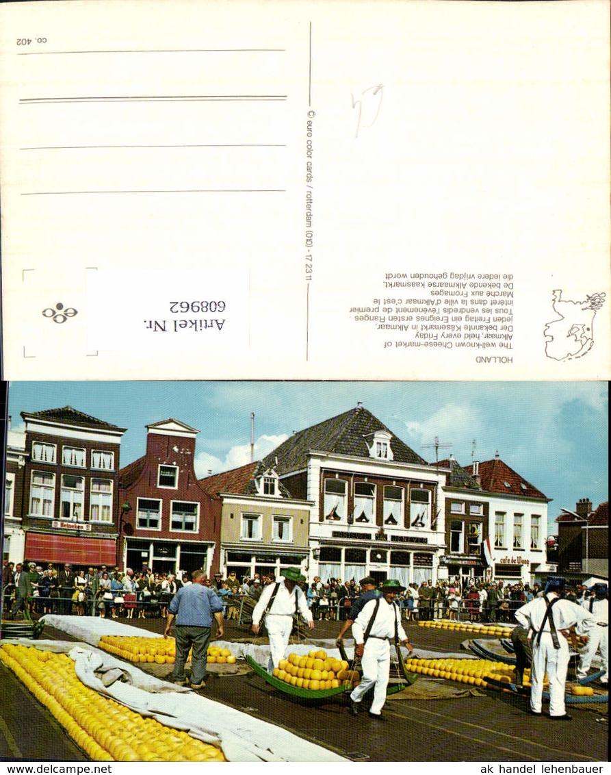 608962,Holland Alkmaar Kaasmarkt K&auml;semarkt Tracht Netherlands - Ohne Zuordnung