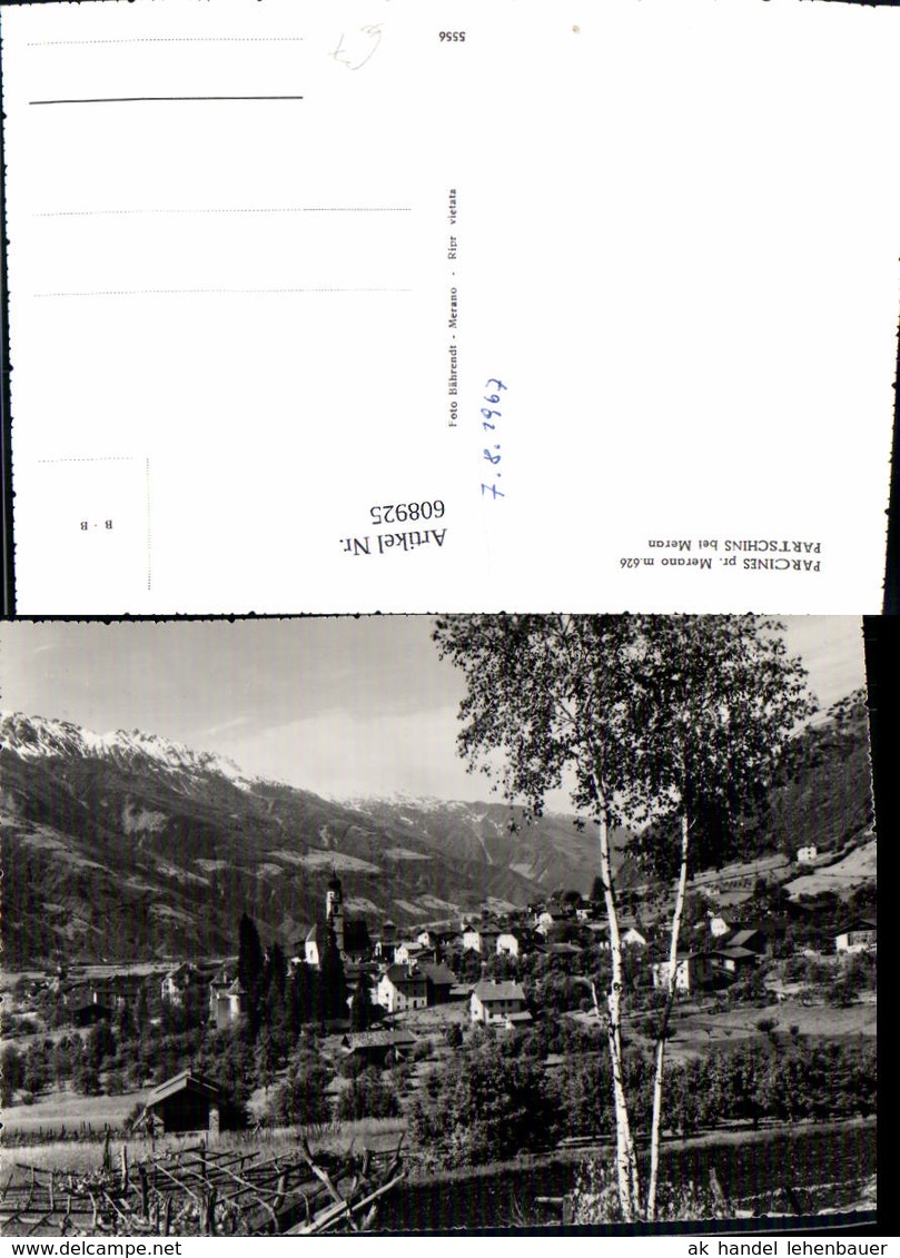 608925,Foto Ak Parcines Pr. Merano Partschins B. Meran Italy - Sonstige & Ohne Zuordnung