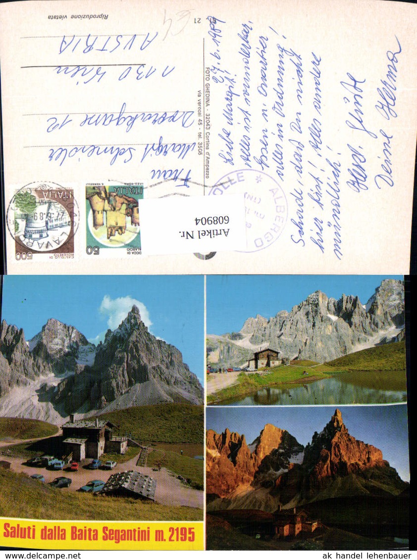 608904,Mehrbild Ak Saluti Dalla Baita Segantini Italy - Sonstige & Ohne Zuordnung