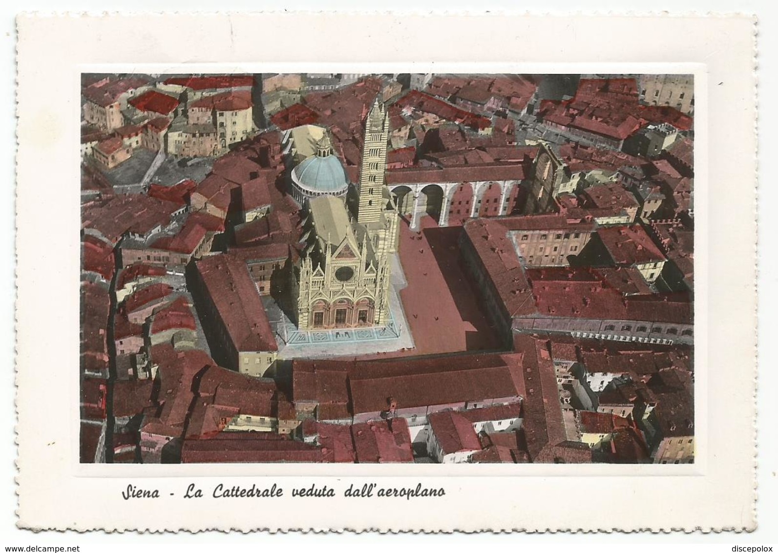 W2556 Siena - La Cattedrale - Panorama Aereo Vista Aerea Aerial View Vue Aerienne / Viaggiata 1951 - Siena