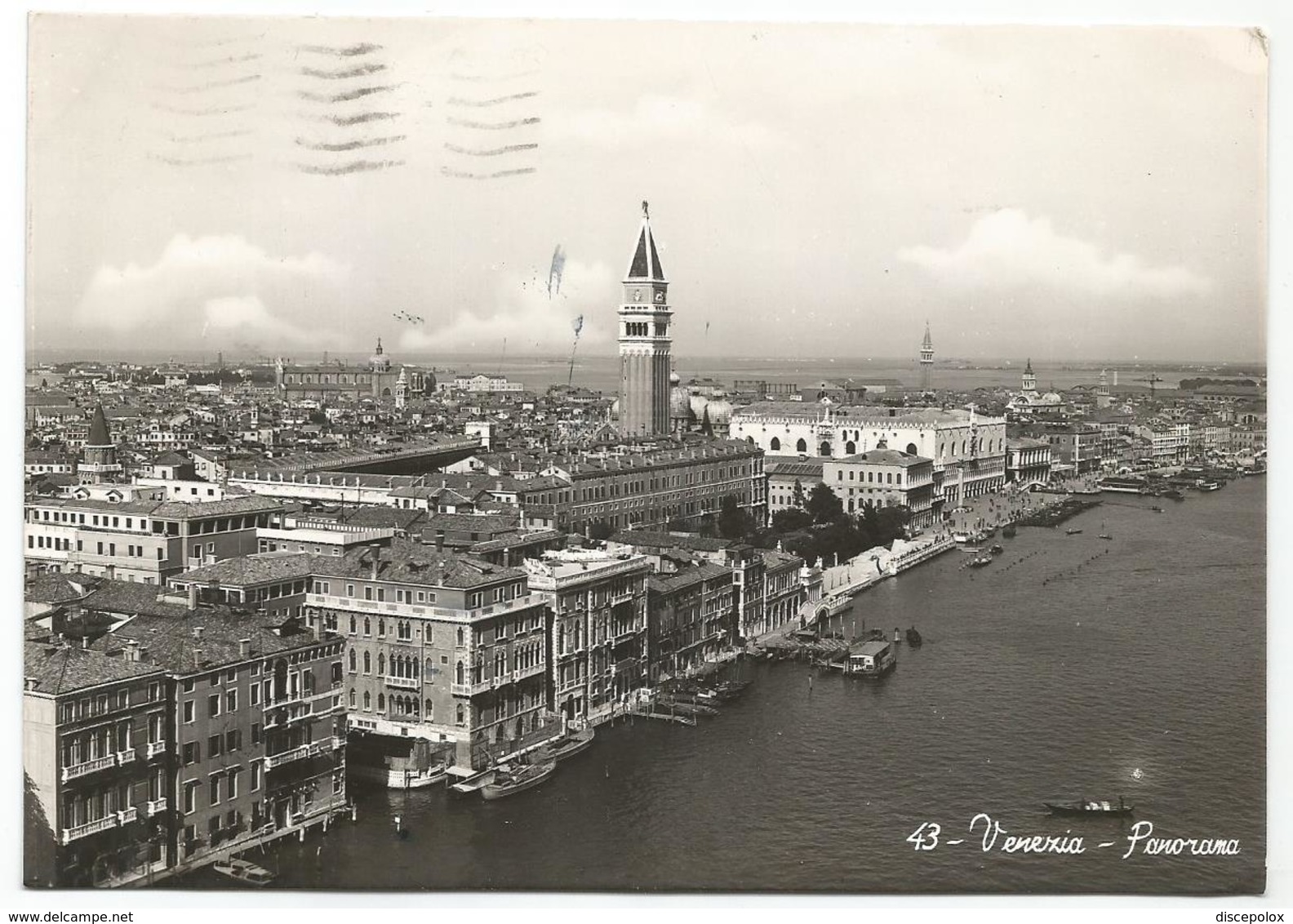 W2567 Venezia - Vista Aerea Panorama Aereo Aerial View Vue Aerienne / Viaggiata 1950 - Venezia