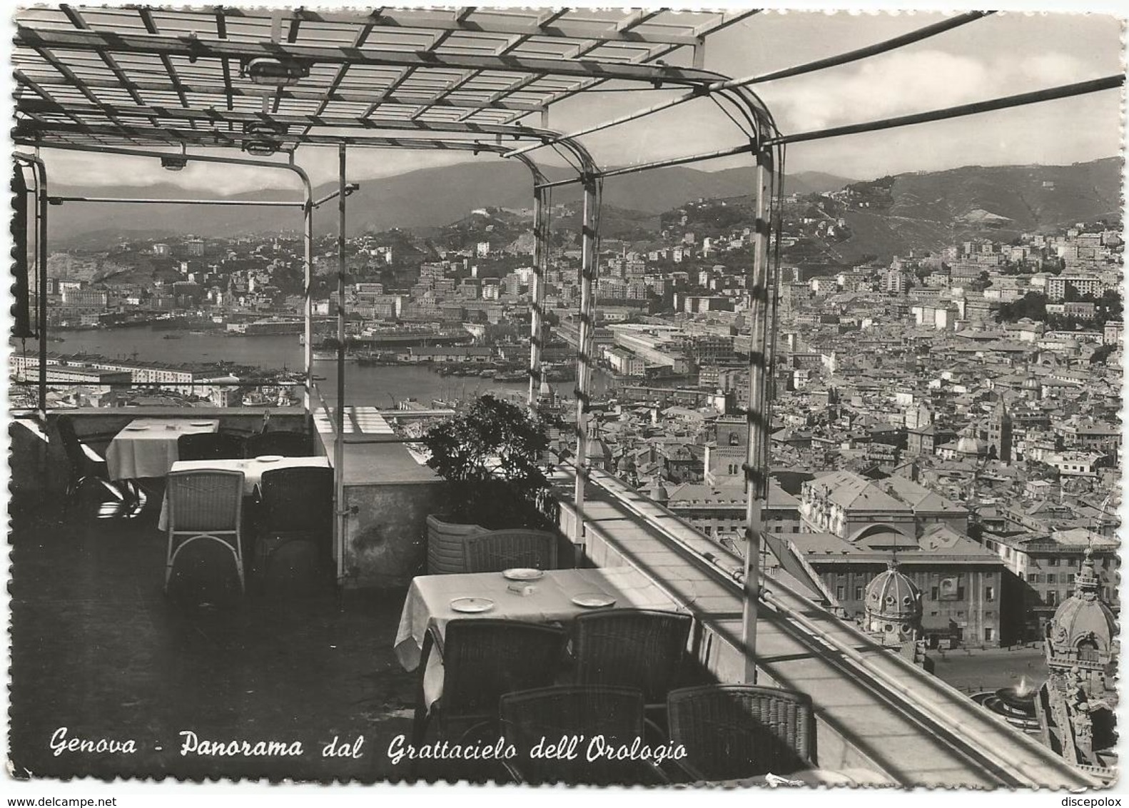 W2572 Genova - Panorama Dal Grattacielo Dell'Orologio / Viaggiata 1952 - Genova