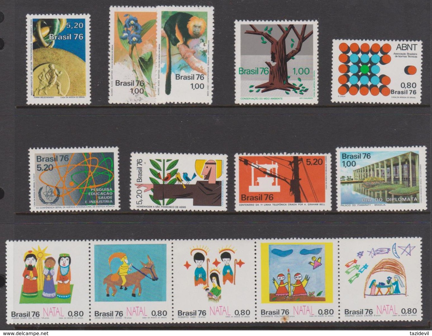 BRAZIL - Range Of MNH 1976 Issues. Nice Group - Verzamelingen & Reeksen