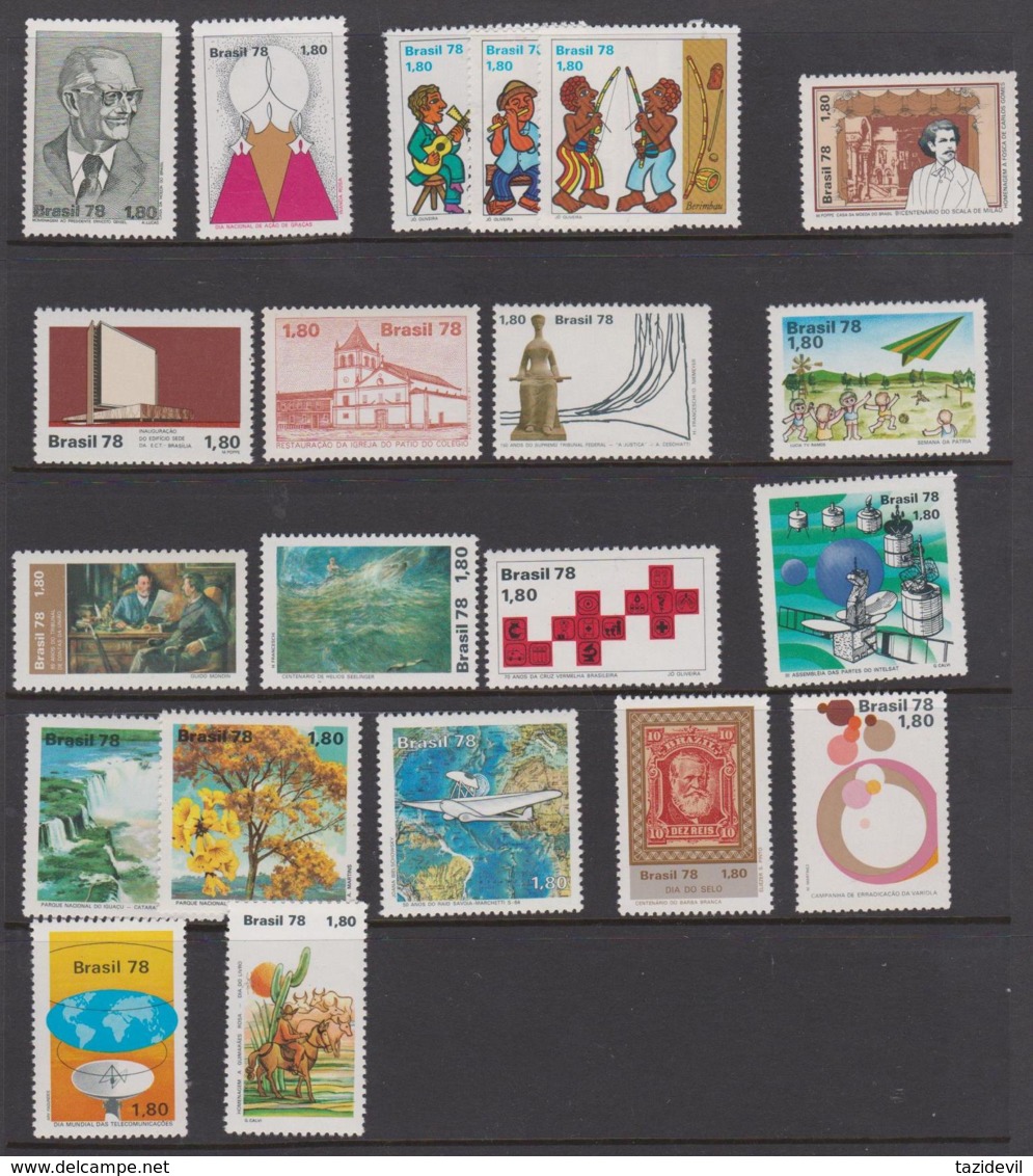 BRAZIL - Collection Of MNH ** 1978 Issues - Collections, Lots & Series