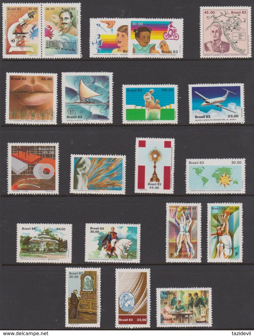 BRAZIL - Collection 19893 MNH ** Issues. Nice Lot - Verzamelingen & Reeksen