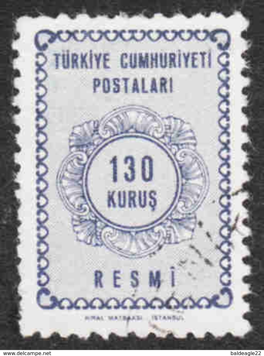 Turkey - Scott #O96 Used - Official Stamp - Francobolli Di Servizio
