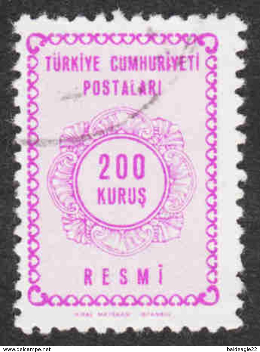 Turkey - Scott #O97 Used - Official Stamp - Francobolli Di Servizio