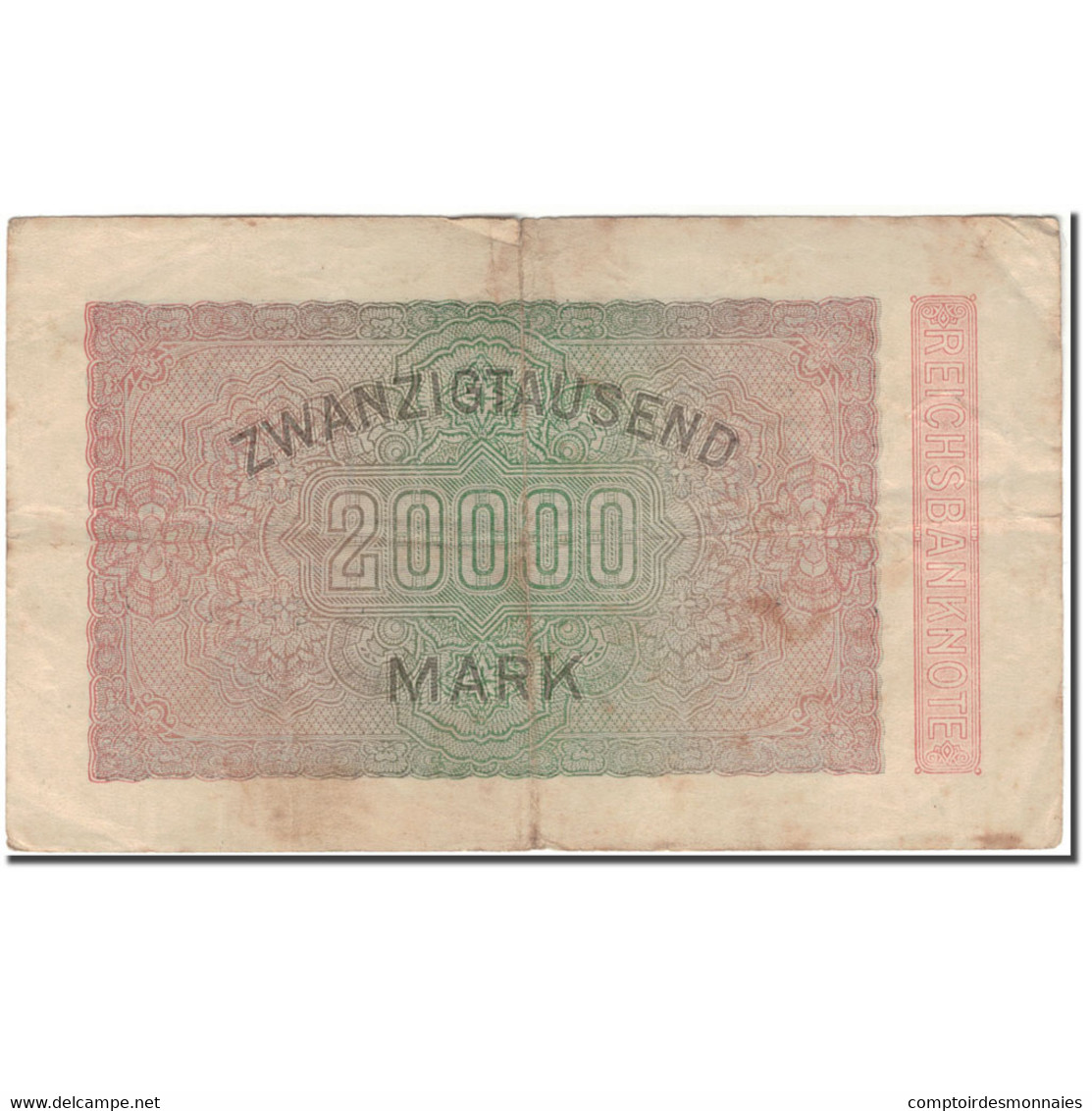 Billet, Allemagne, 20,000 Mark, 1923, KM:85b, TB - 20.000 Mark