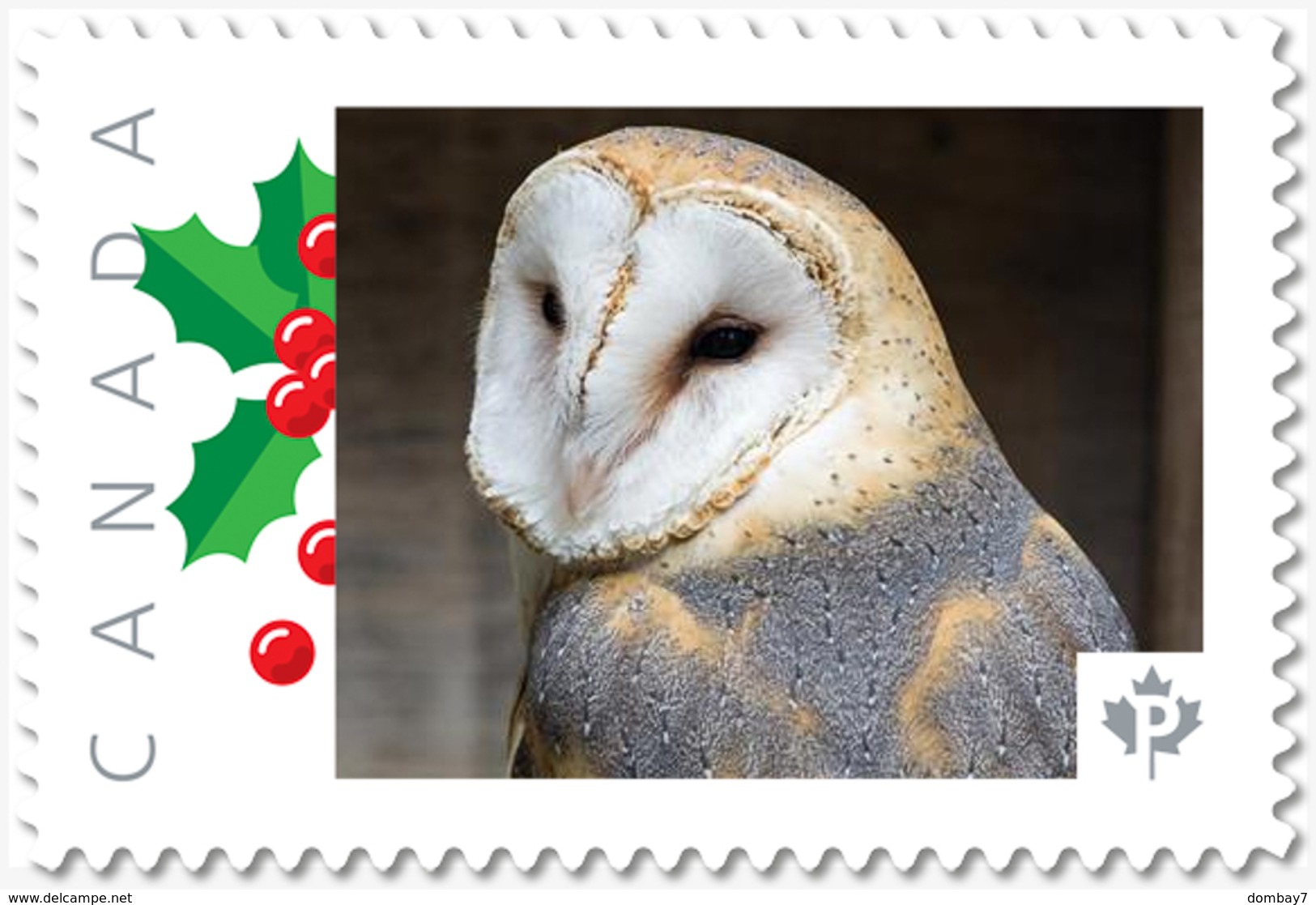 BARN OWL = BIRD OF PREY = Picture Postage Canada 2019 [p19-04s18] MNH-VF+ - Owls