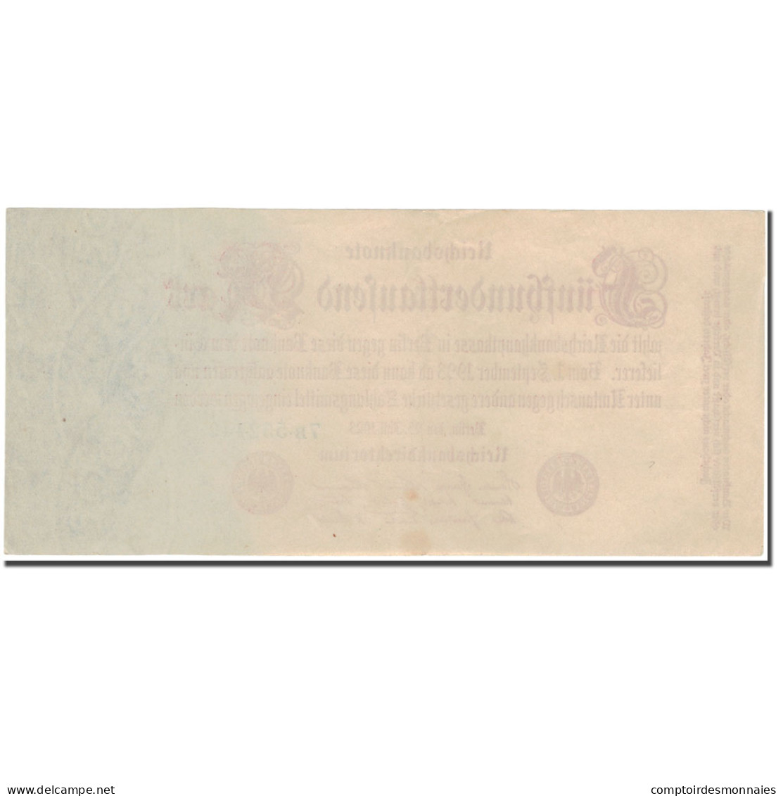 Billet, Allemagne, 500,000 Mark, 1923, KM:92, TTB+ - 500000 Mark
