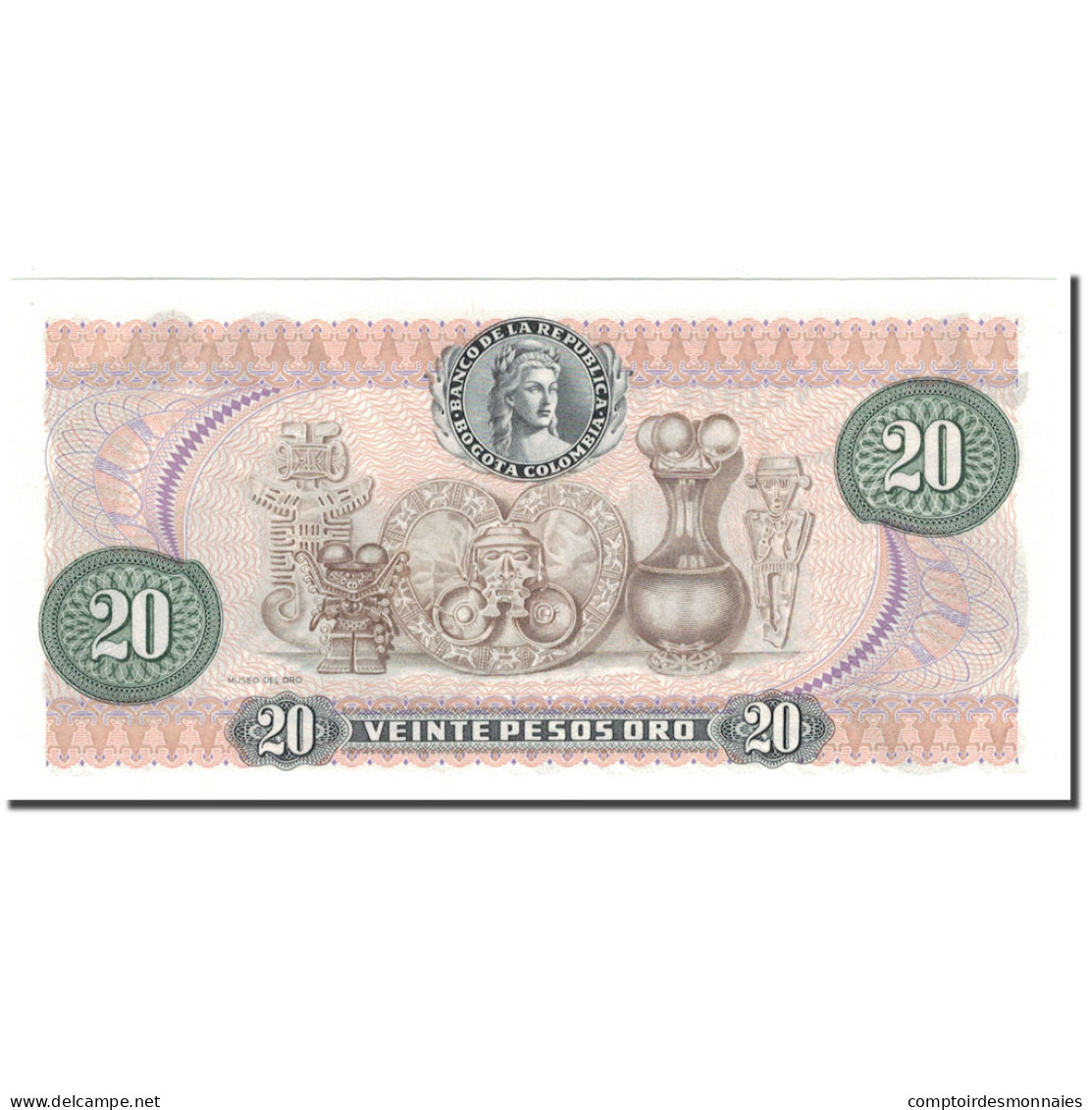 Billet, Colombie, 20 Pesos Oro, 1982-01-01, KM:409d, NEUF - Colombie