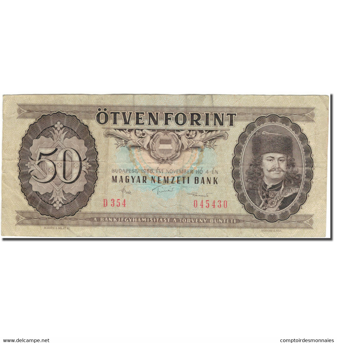 Billet, Hongrie, 50 Forint, 1986, KM:170g, TB+ - Hongrie