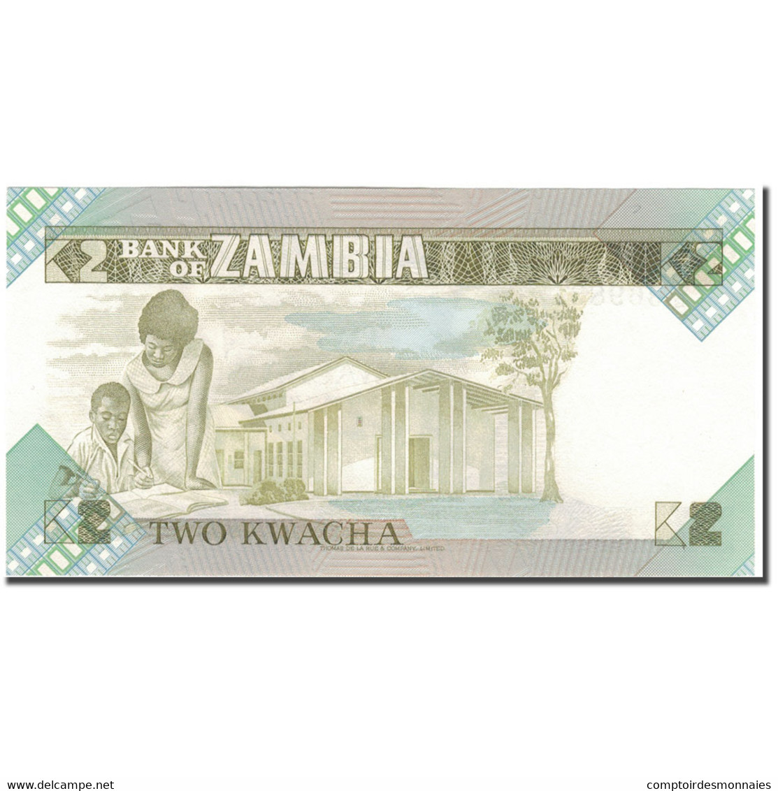 Billet, Zambie, 2 Kwacha, KM:24c, NEUF - Sambia