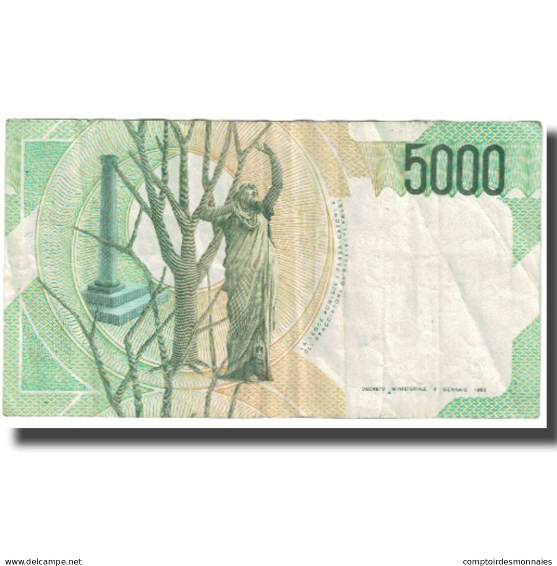 Billet, Italie, 5000 Lire, 1985, 1985-01-04, KM:111a, TTB - 5.000 Lire