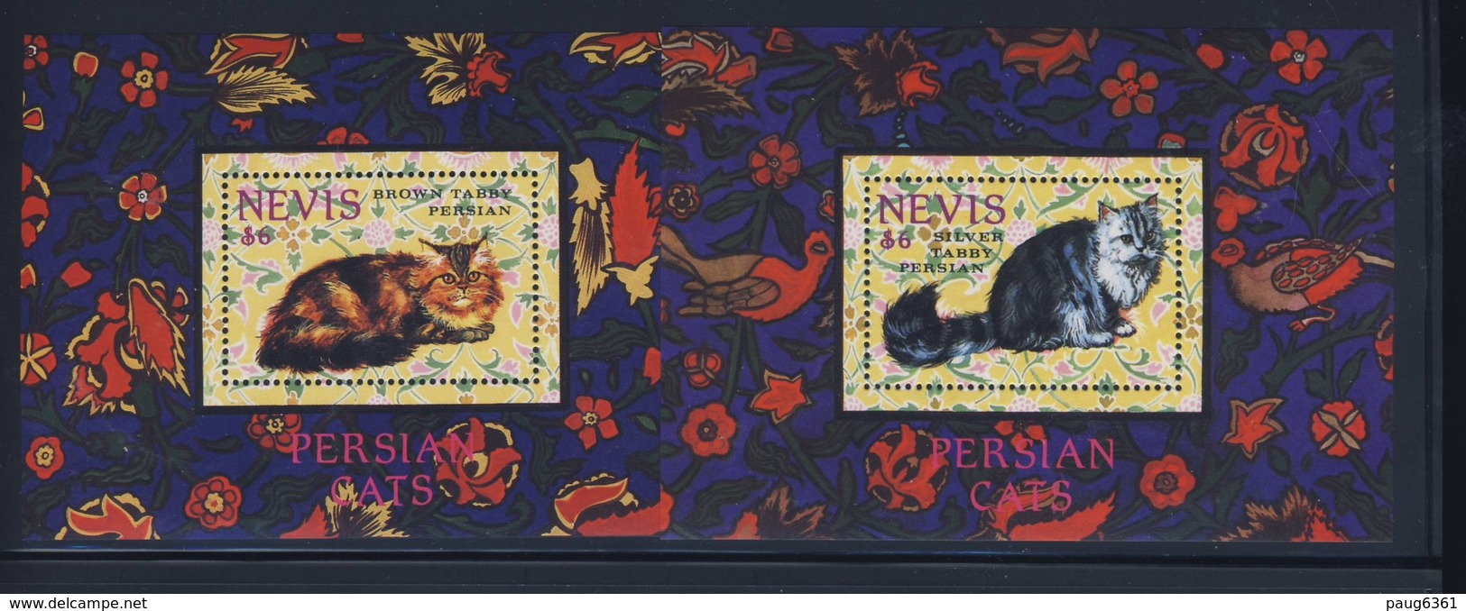 NEVIS 1994 BLOC CHATS  YVERT N°B81-85 NEUF MNH** - Domestic Cats