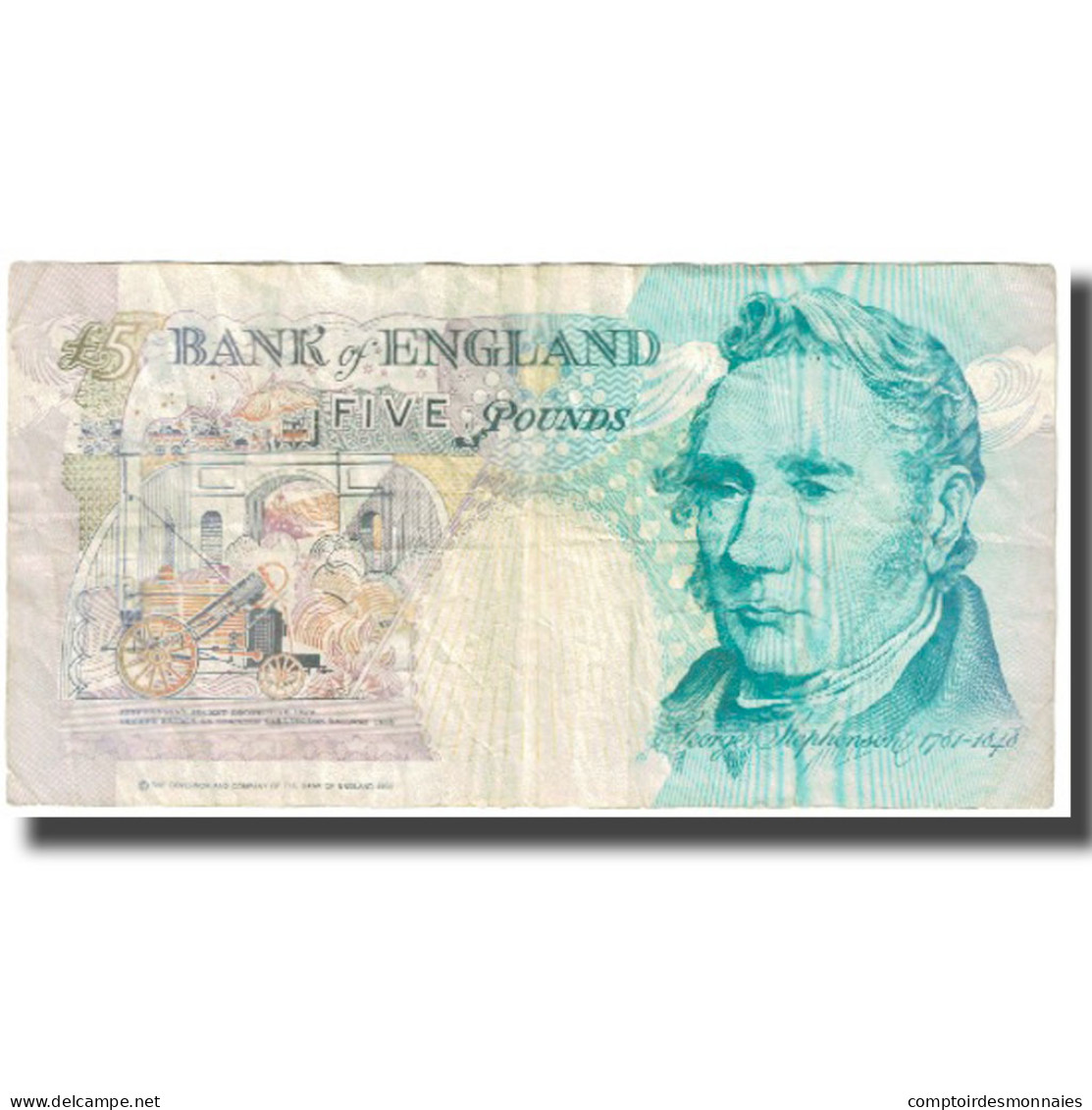 Billet, Grande-Bretagne, 5 Pounds, 1990, KM:382a, TTB - 5 Pond