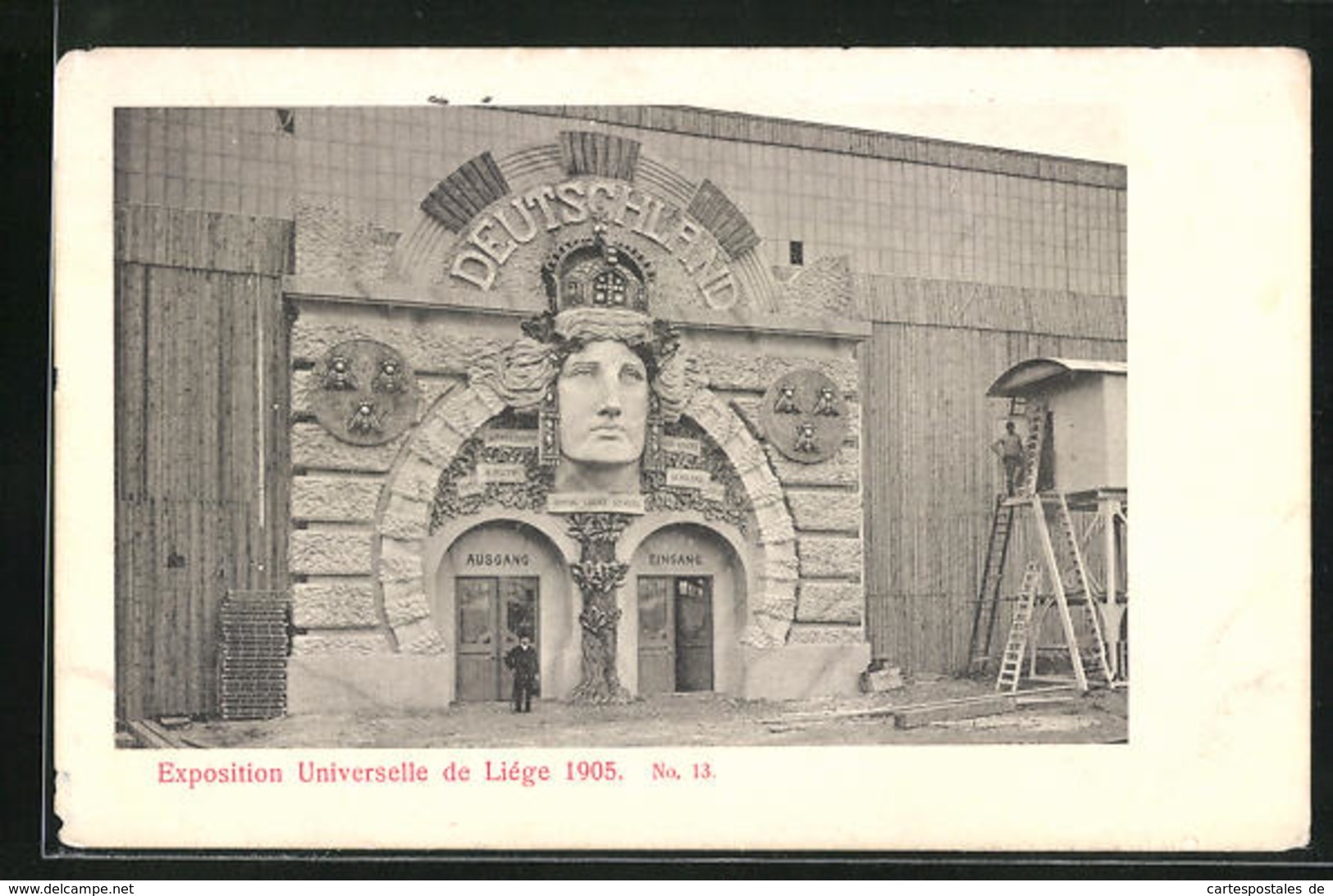 AK Liege, Exposition Universelle 1905, Pavillon Deutschland - Expositions