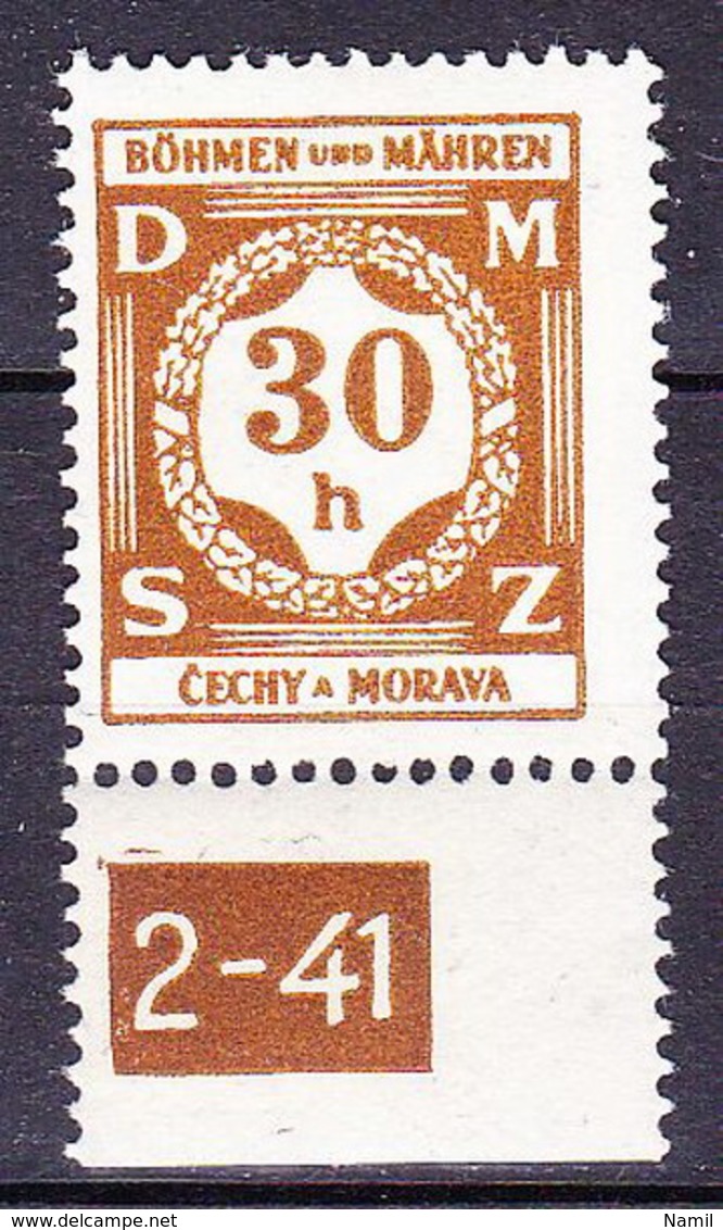 Boheme Et Moravie 1941 Mi D 1 (Yv TS 1), (MNH)** - Unused Stamps