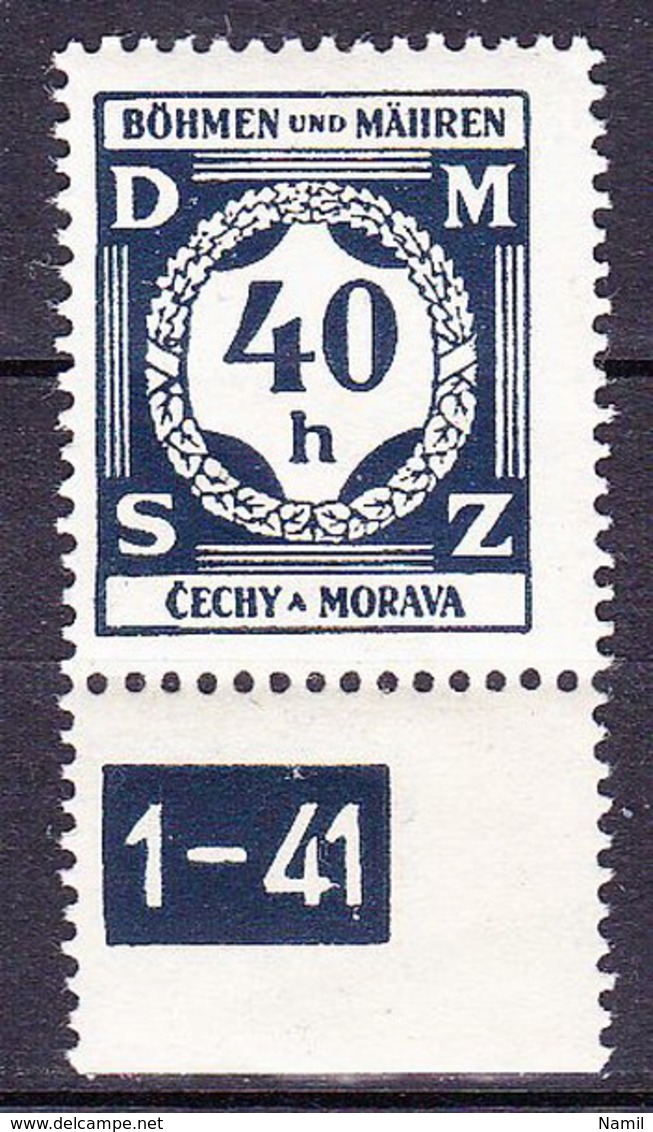 Boheme Et Moravie 1941 Mi D 2 (Yv TS 2), (MNH)** - Ungebraucht