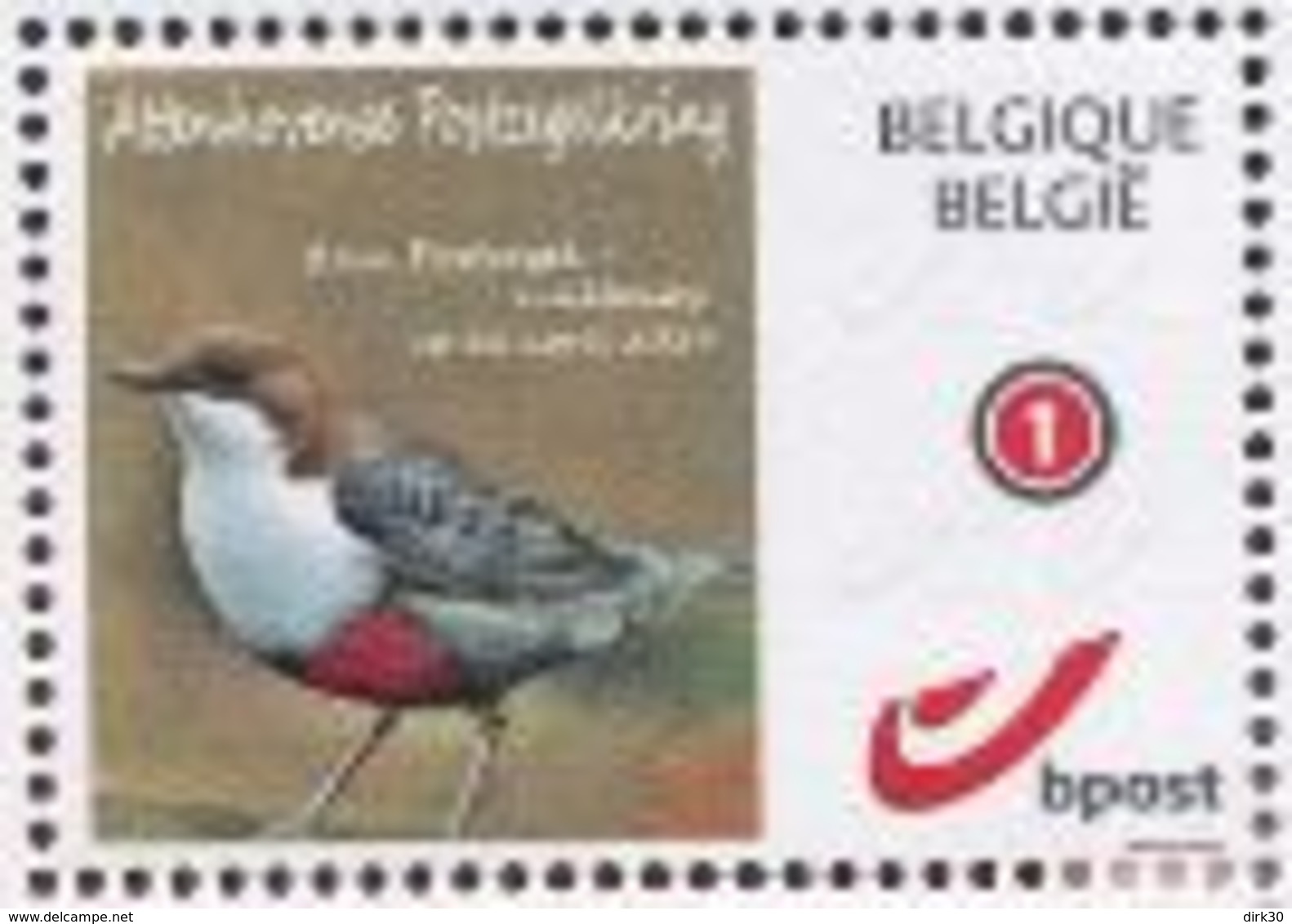 Belgie Andre Buzin Birds Stamp MNH Attenhovense Postzegelkring 2019 - Foire Landen 22/4/2019 Tirage 75 Ex. Duostamps - 1985-.. Oiseaux (Buzin)